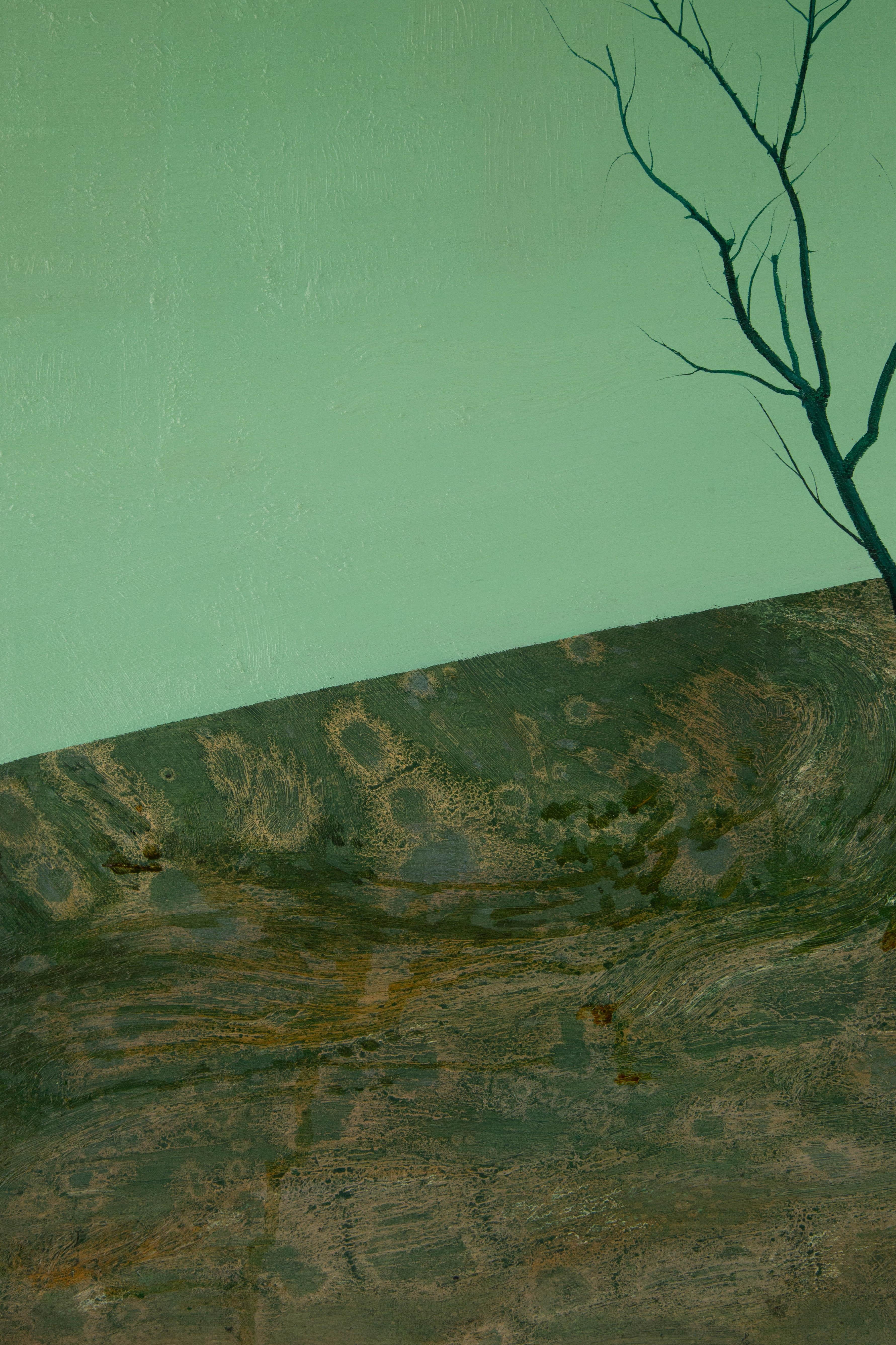 Wang Yijian Pittura a olio originale contemporanea 