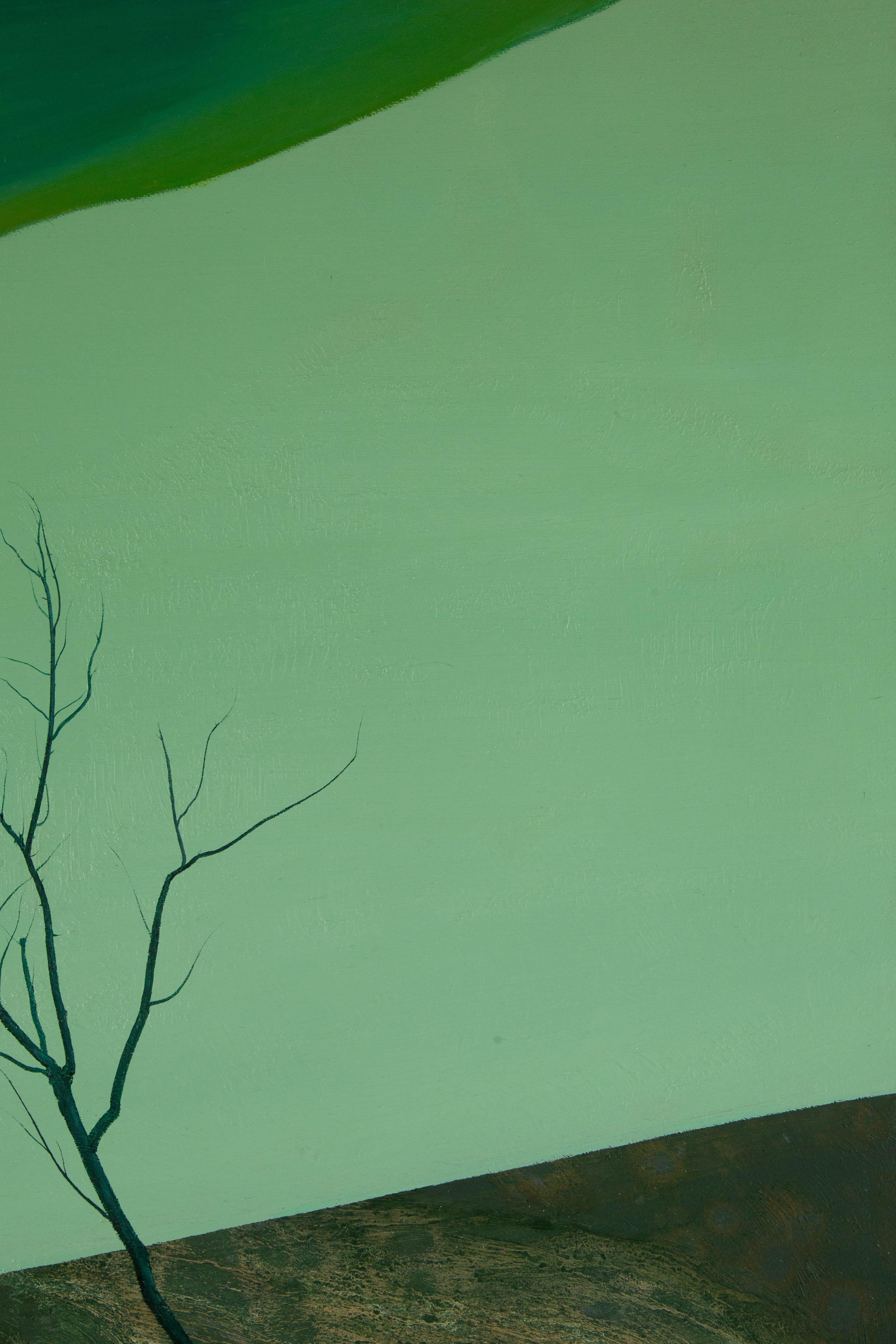 Wang Yijian Pittura a olio originale contemporanea 