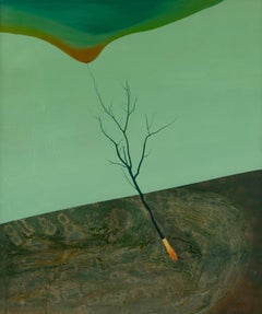 Wang Yijian Pintura al óleo original contemporánea "En otro lugar V"