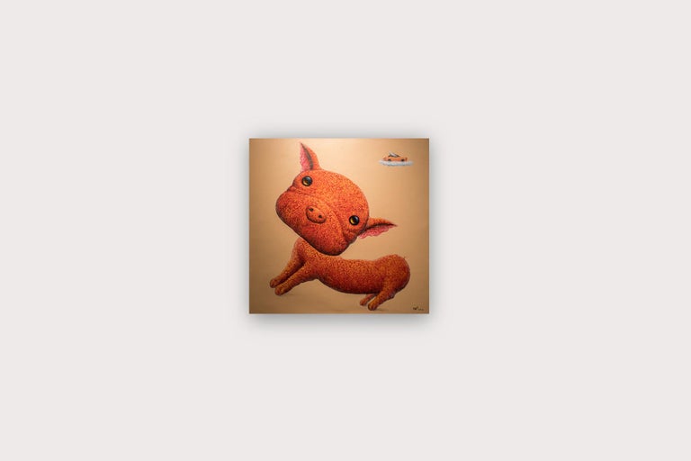 Wang ZhiWu - A Maker, Comic Animal modern pop art painting on Cow Flying Car wings, In Stock For Sale at 1stDibs Wang ZhiWu - A Maker, Comic Animal modern pop art painting on Cow Flying Car wings, In Stock For Sale at 1stDibs