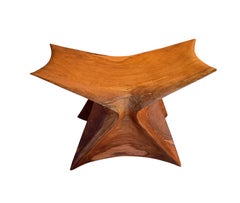 Wanko-Studie II aus geschnitztem Ulmo-Holz mit Bienenwachs-Finish von Daniel Soffia