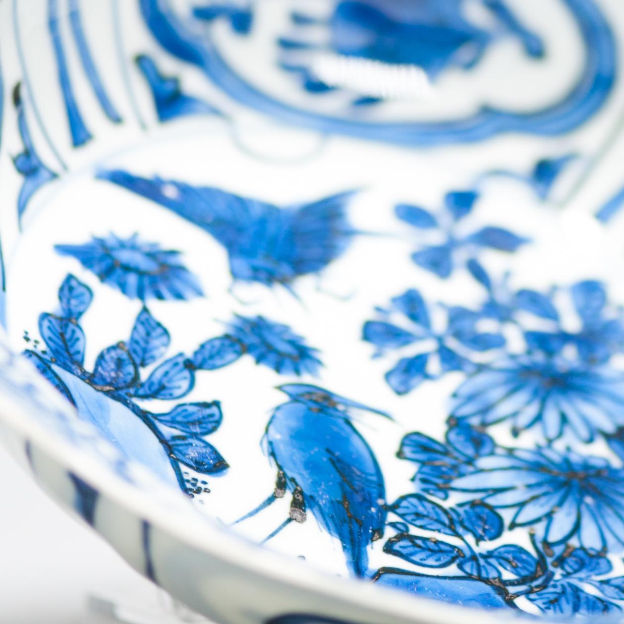 Wanli Antique Ming Period Chinese Porcelain Kraak Klapmuts Birds China In Good Condition For Sale In Amsterdam, Noord Holland