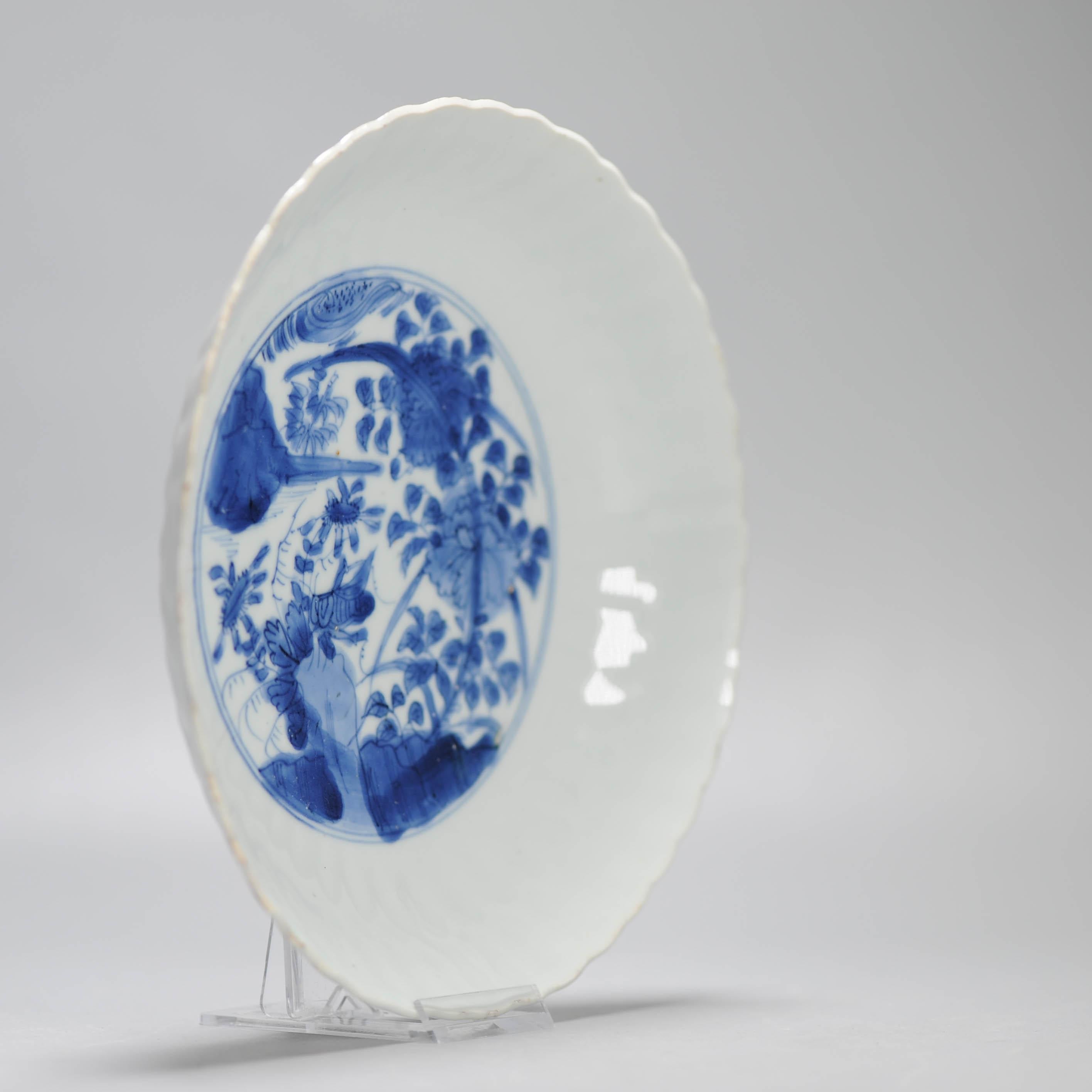 Wanli Antique Ming Period Chinese Porcelain Kraak Plate CHENGHUA MARKED For Sale 7