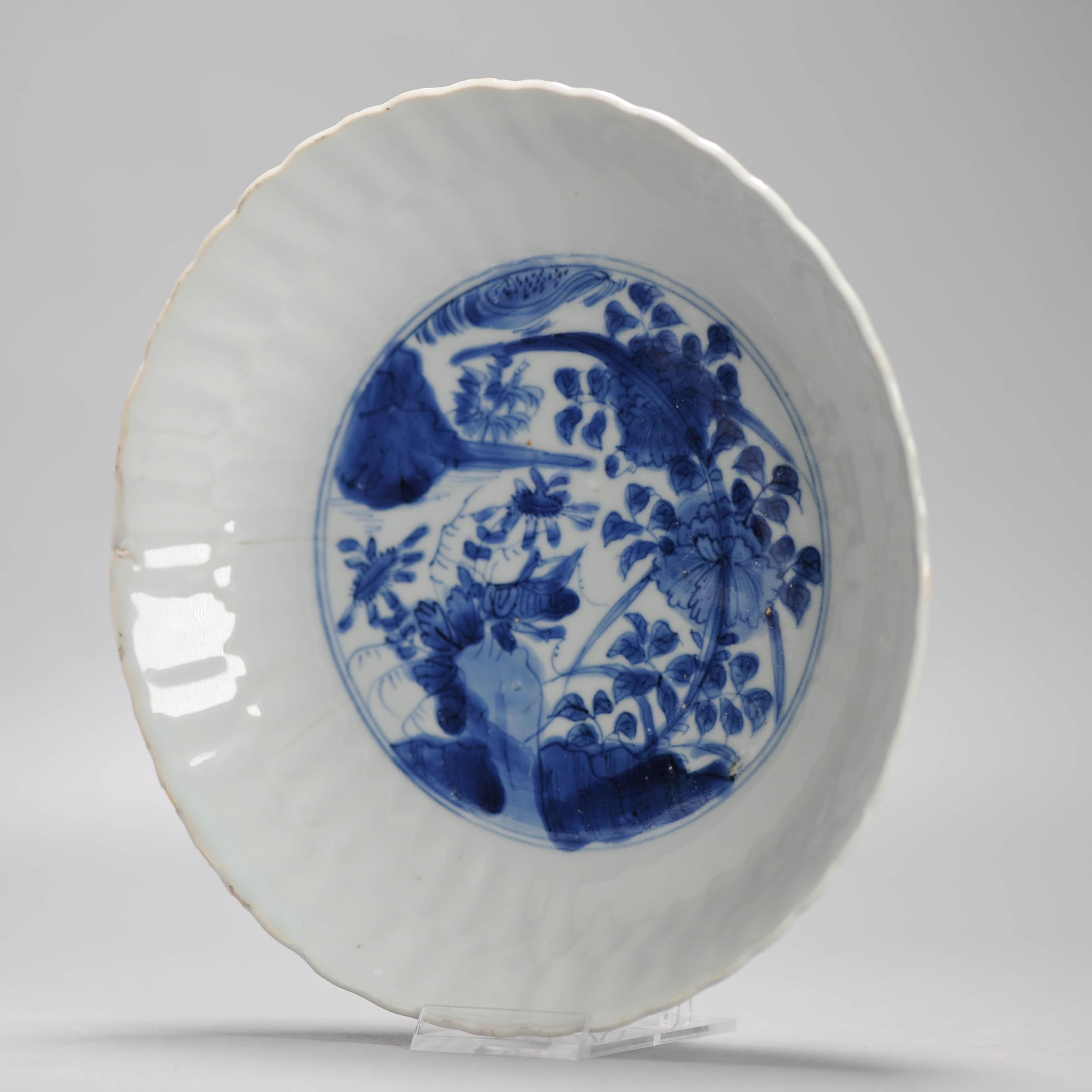 Wanli Antique Ming Period Chinese Porcelain Kraak Plate CHENGHUA MARKED For Sale 12