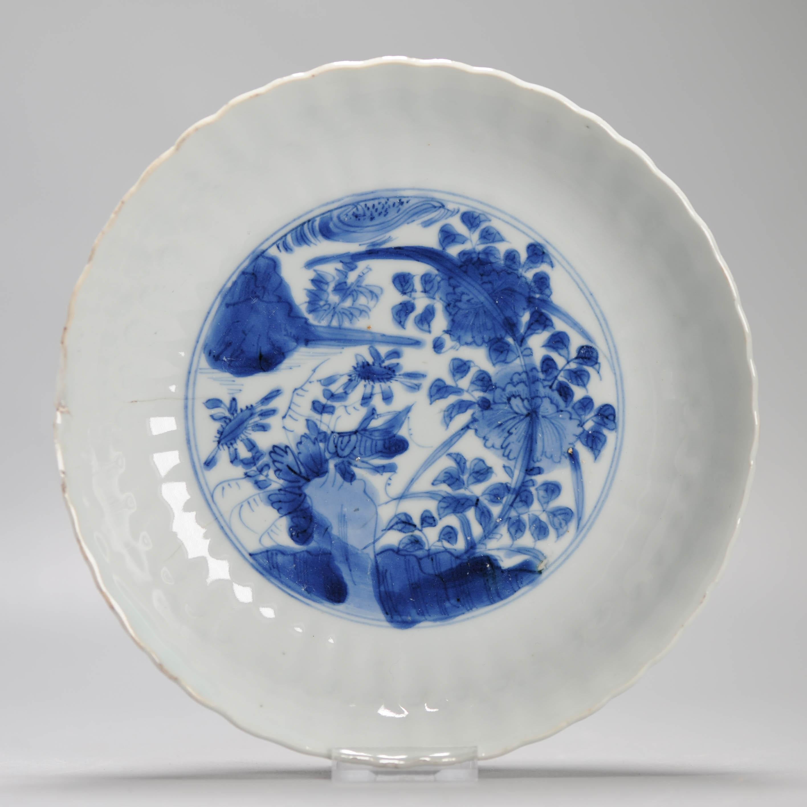 Wanli Antique Ming Period Chinese Porcelain Kraak Plate CHENGHUA MARKED For Sale 5