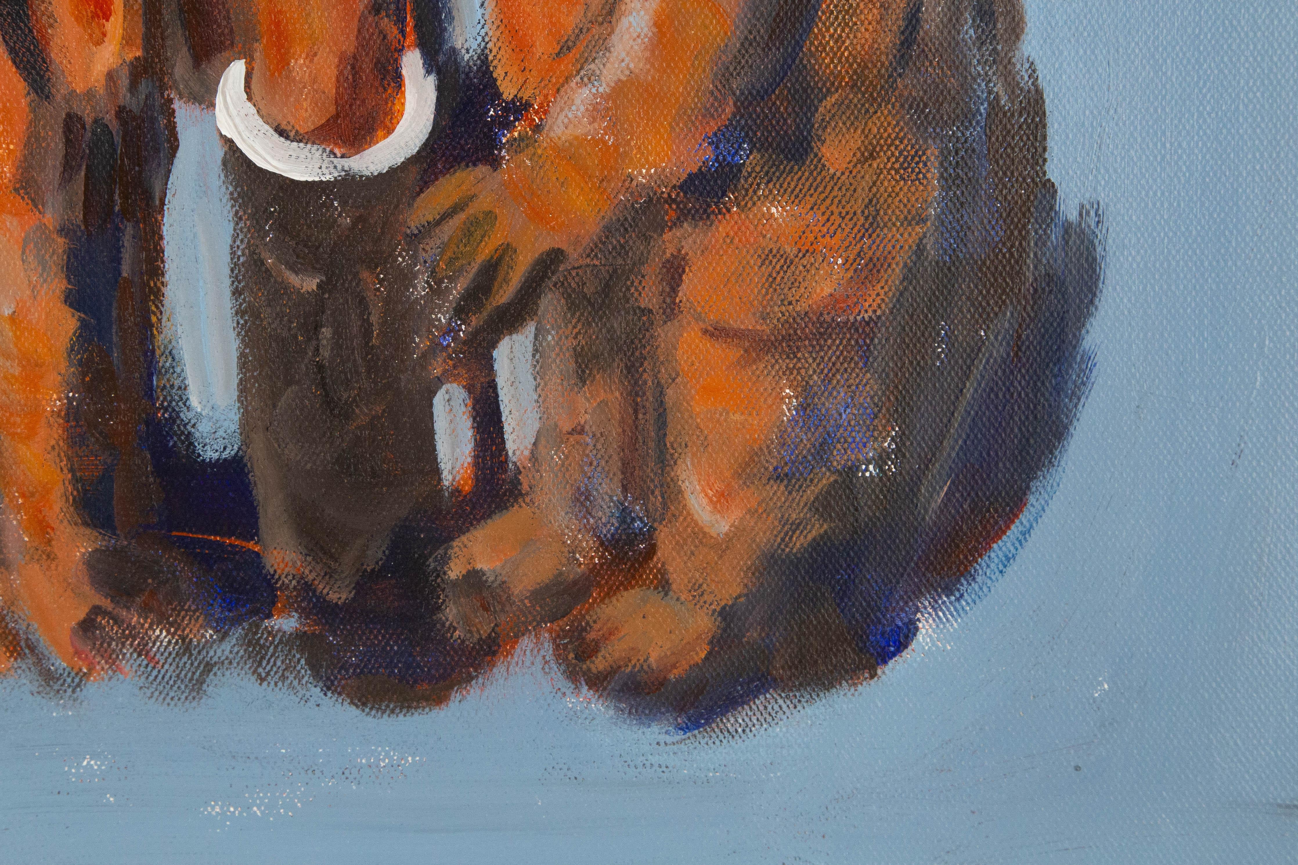 Wanshui Zhu Animal Original Mixed Media 