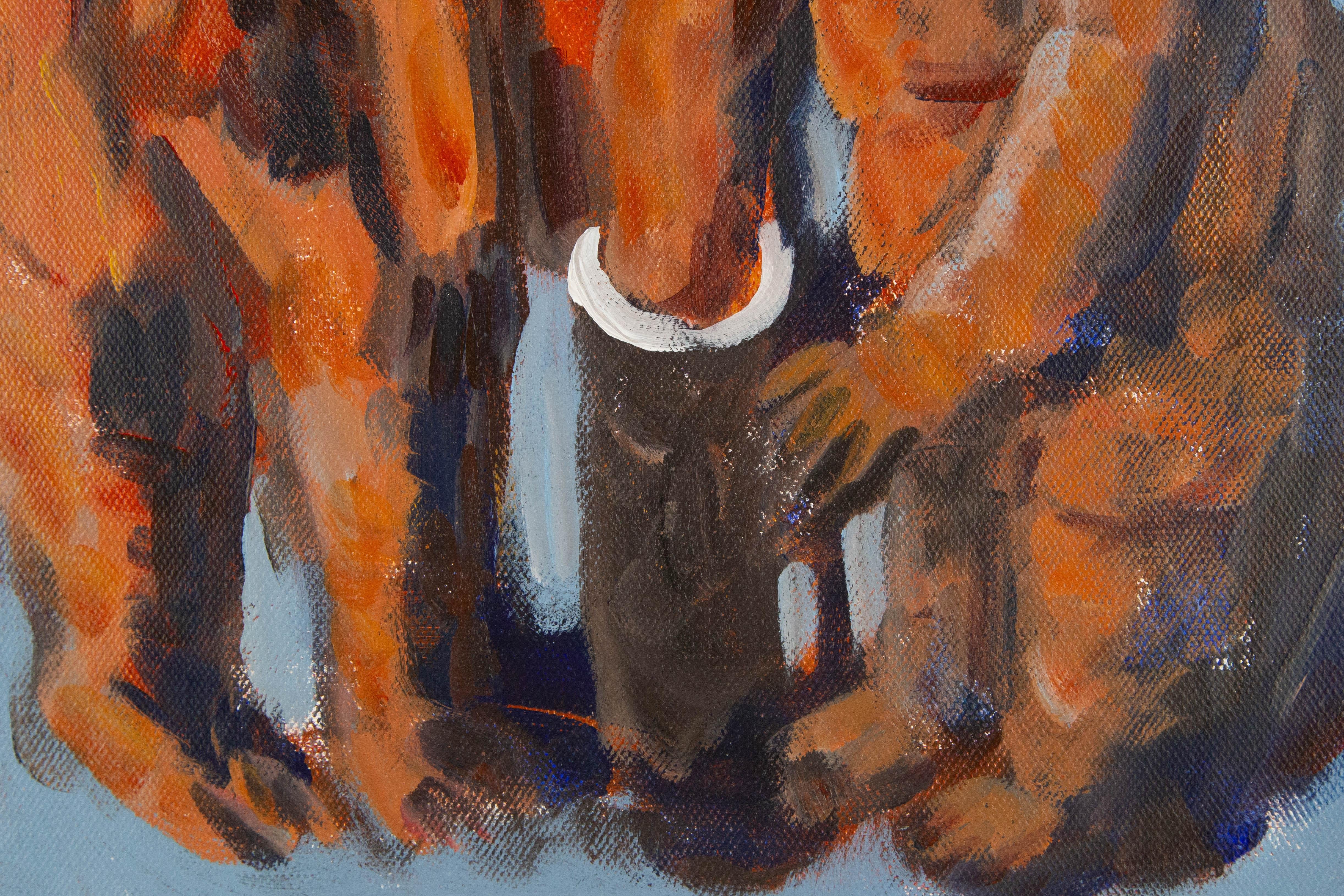 Wanshui Zhu Animal Original Mixed Media 