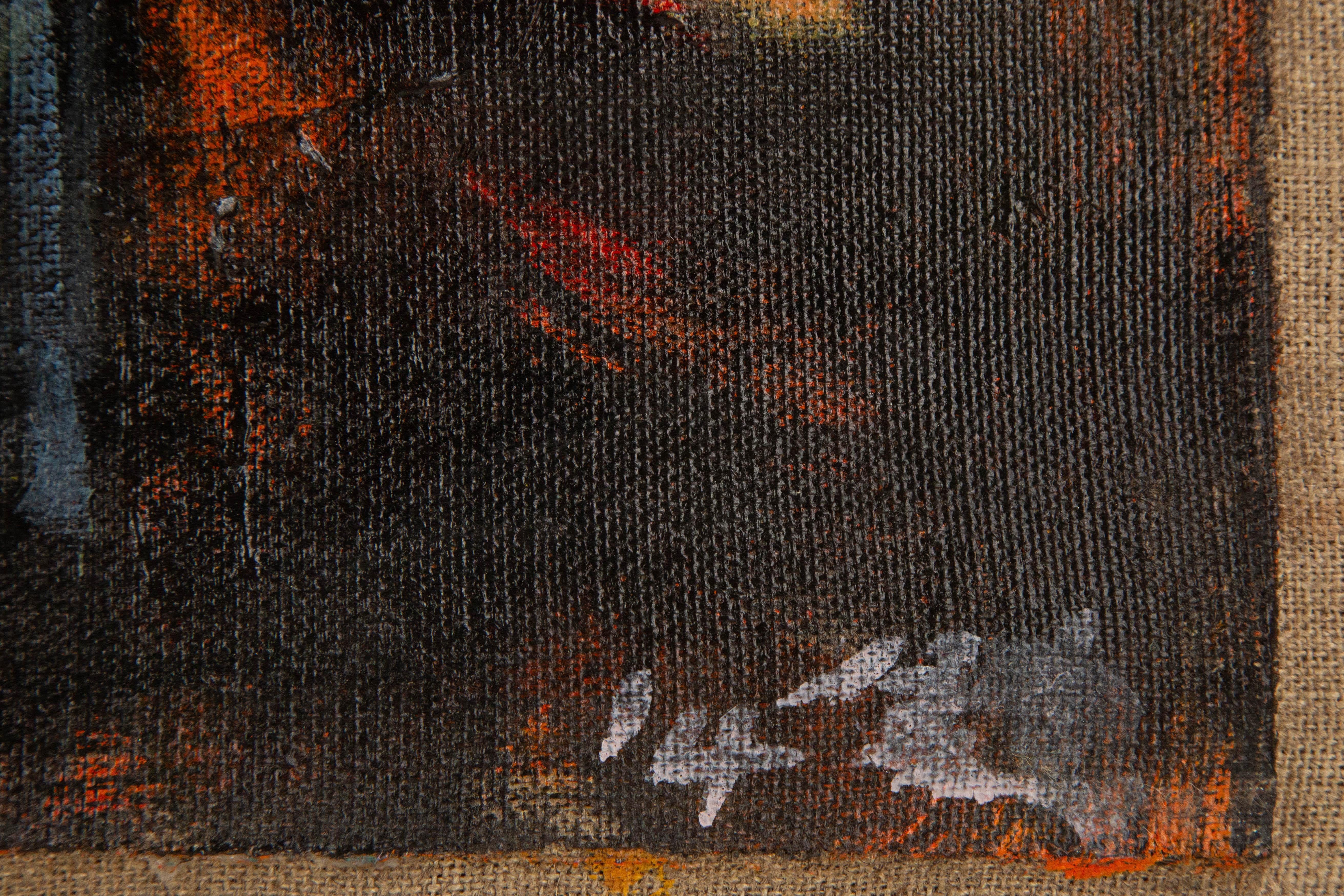 Wanshui Zhu Porträt Original Mixed Media „Dree People“ Original im Angebot 6