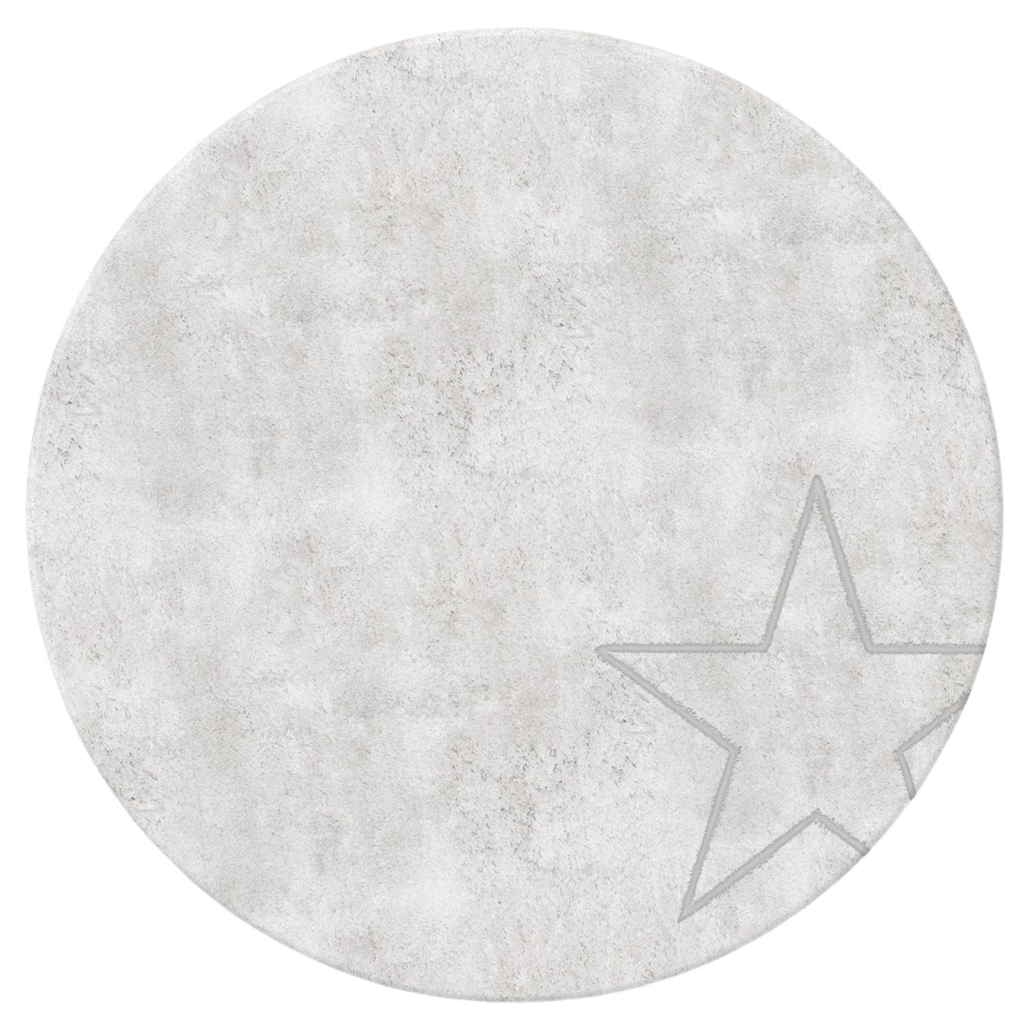 Want Hand-Tufted White Rug, Take Me Up Collection by Paolo Stella For Sale