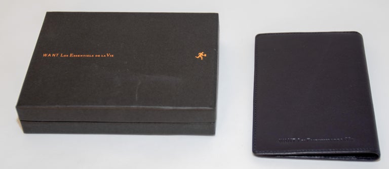 Want Les Essentiels de la Vie Passport Black Leather Passport Cover For  Sale at 1stDibs