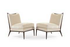 Chaises pantoufles à armature en wanut de Paul McCobb pour Directional