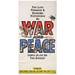 'War and Peace' R1963 U.S. Three Sheet Film Poster