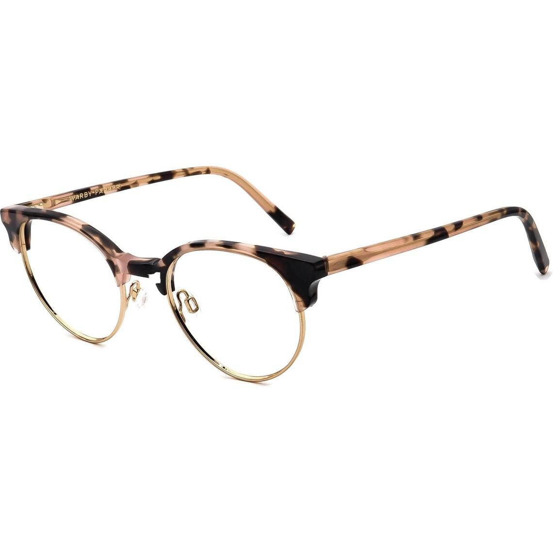 Women's Warby Parker Eyeglasses Carey 1286 Pink Tortoise/Gold Round Frame 49[]20 140 For Sale