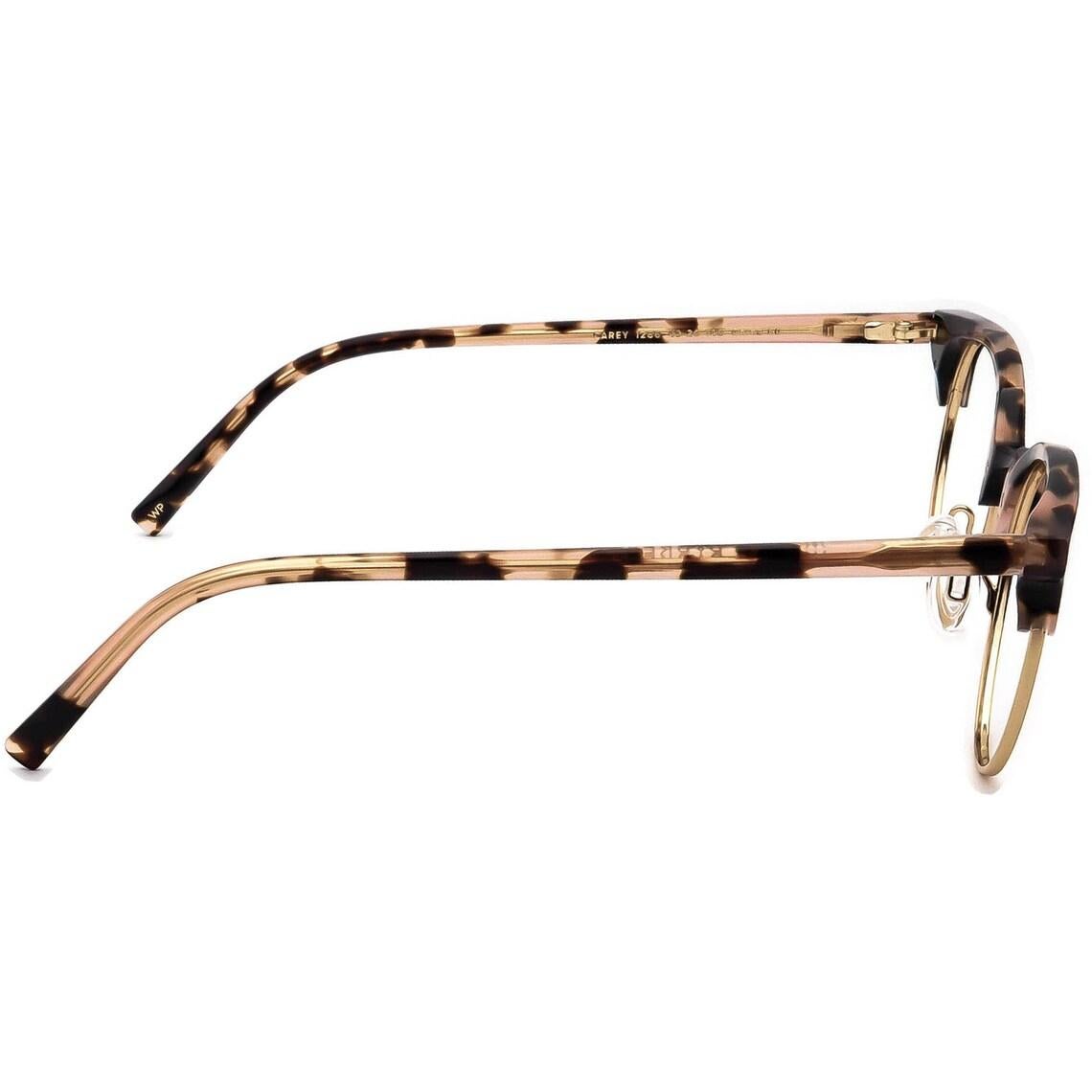 Warby Parker Eyeglasses Carey 1286 Pink Tortoise/Gold Round Frame 49[]20 140 For Sale 1