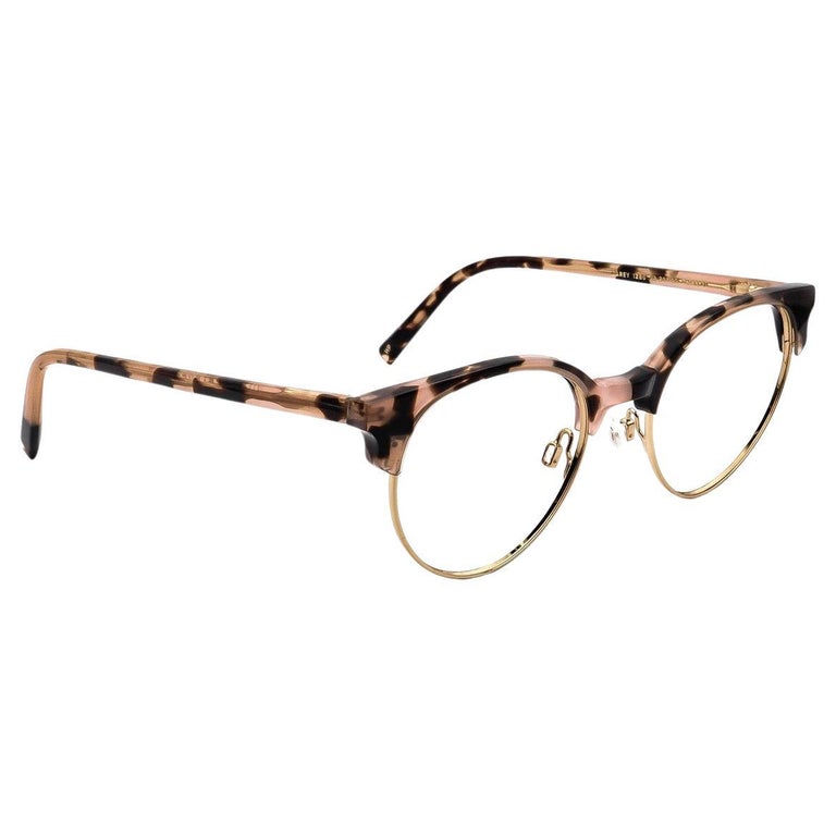 Warby Parker Eyeglasses Carey 1286 Pink Tortoise/Gold Round Frame