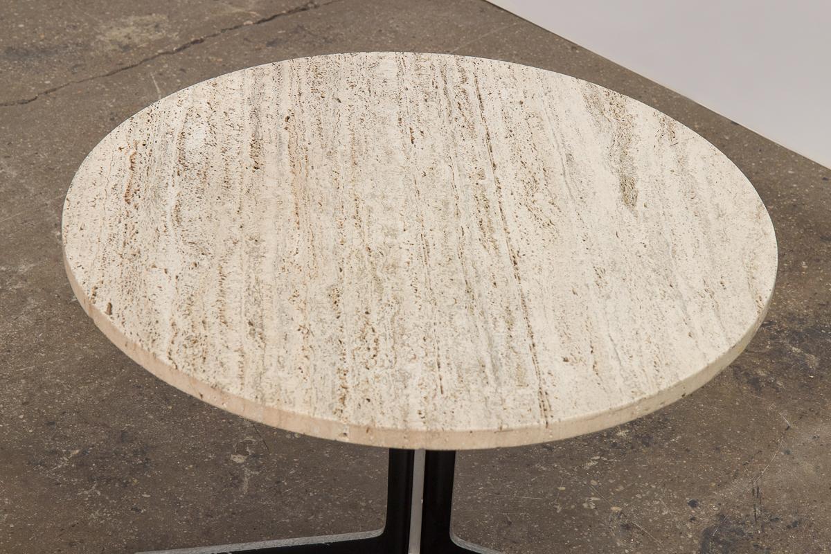 Mid-20th Century Ward Bennet Travertine Side Table