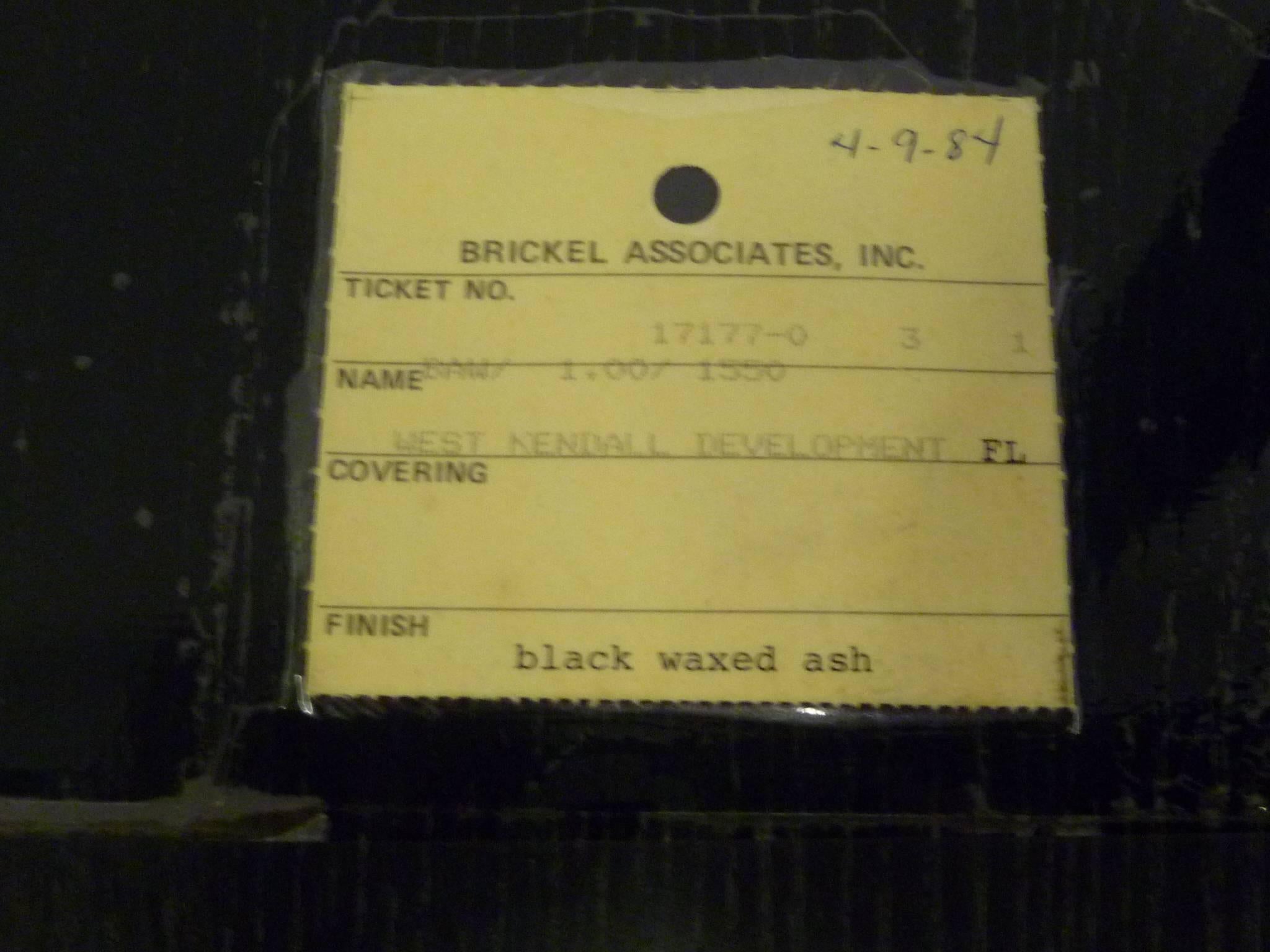Ward Bennett 1550 University Black Ash Armchair for Brickel Associates 10