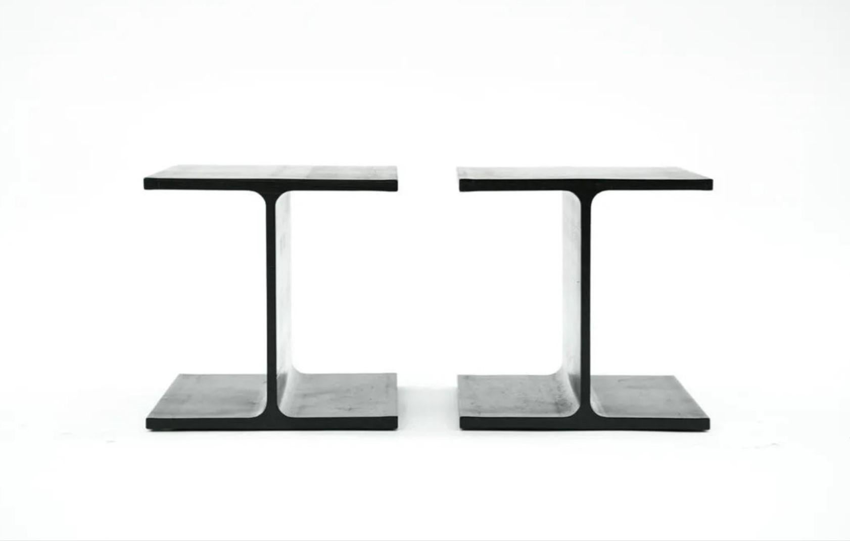 ward bennett i-beam side table