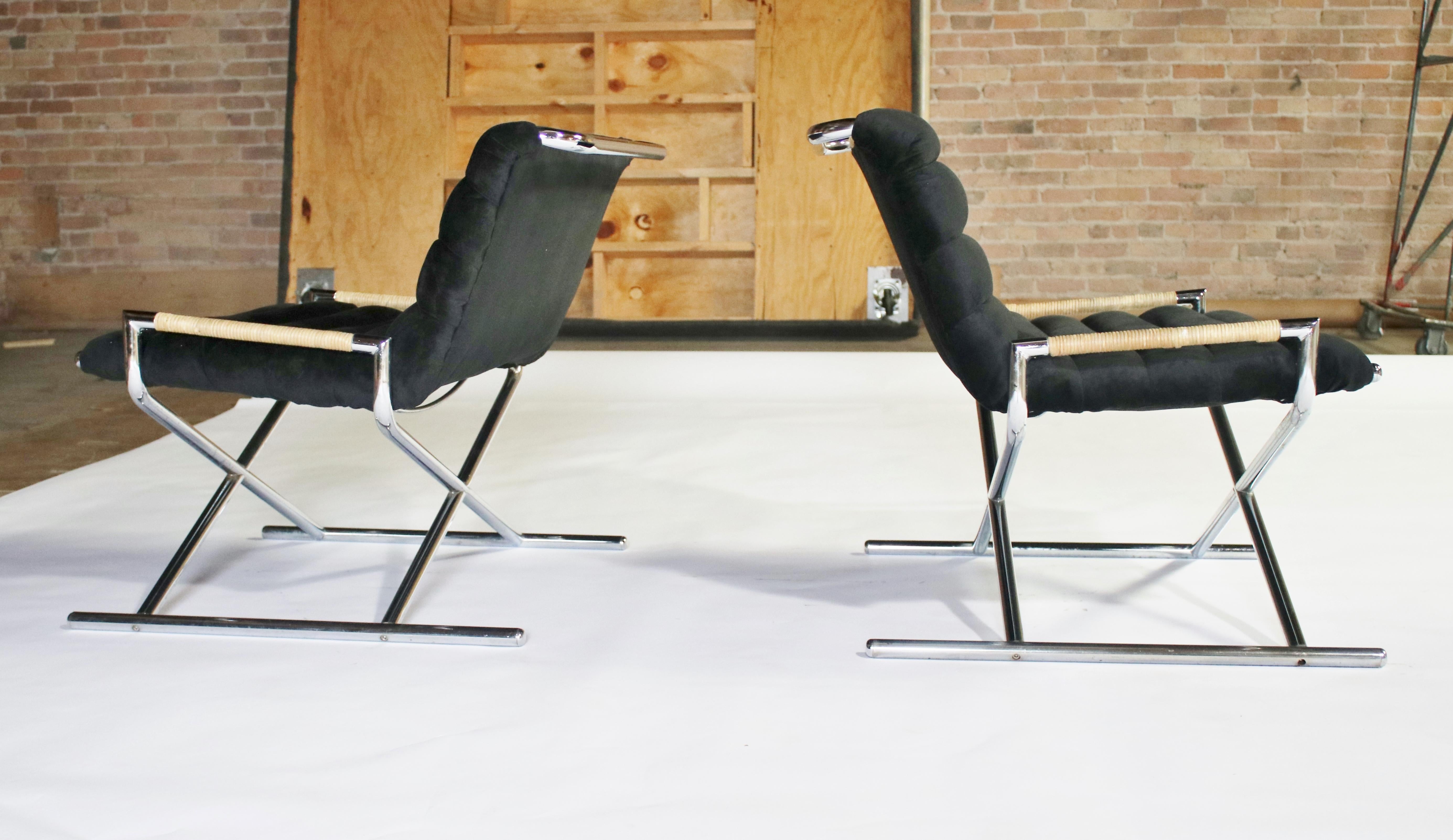 Mid-Century Modern Ward Bennett Brickell Sled Chairs