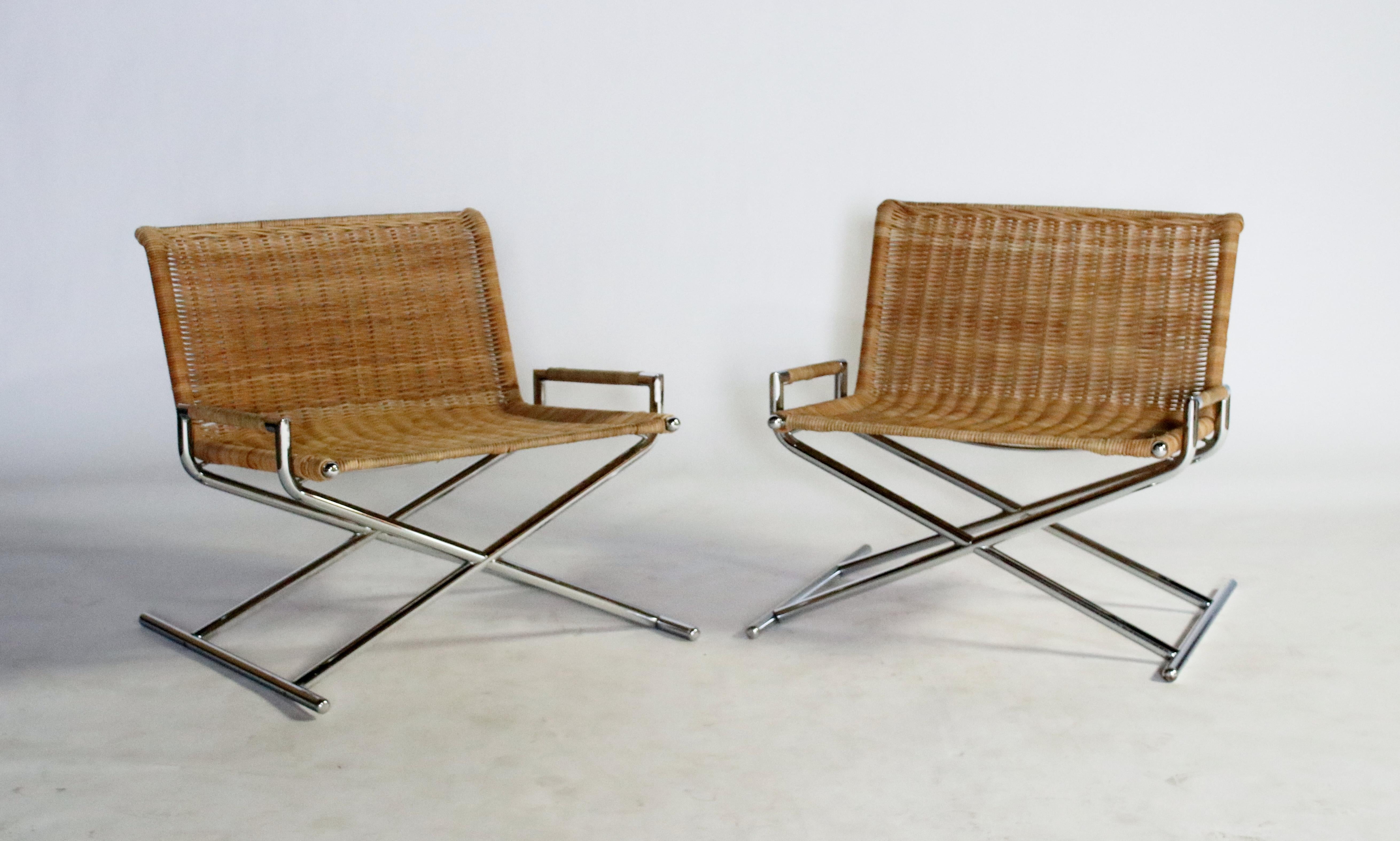 Mid-Century Modern Ward Bennett Brickell Sled Chairs