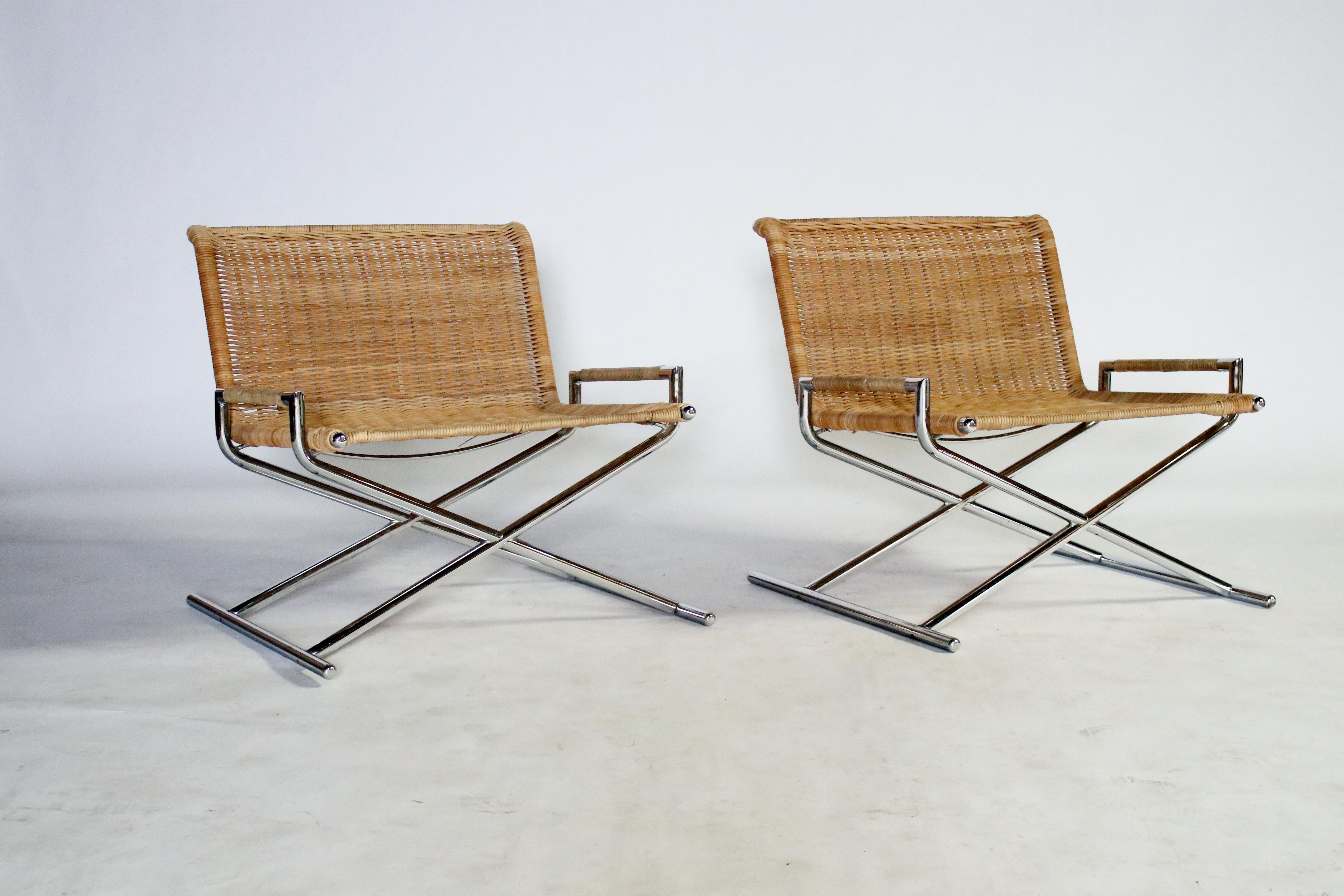 Late 20th Century Ward Bennett Brickell Sled Chairs