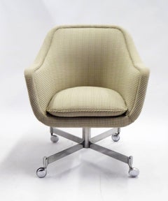 Ward Bennett Bumper Office Chair in Houndstooth Brickel Associates