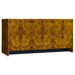 Ward Bennett Burlwood Cabinet for Brickel Associates Inc.