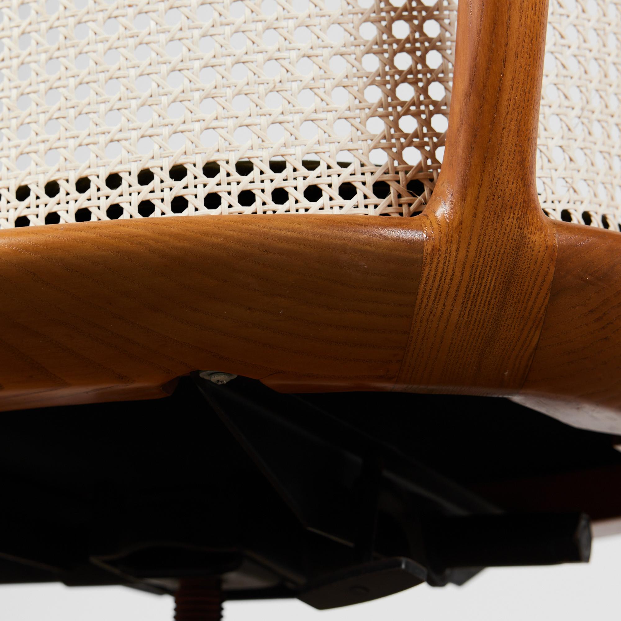 Ward Bennett Cane Desk Chair for Brickel Associates 8