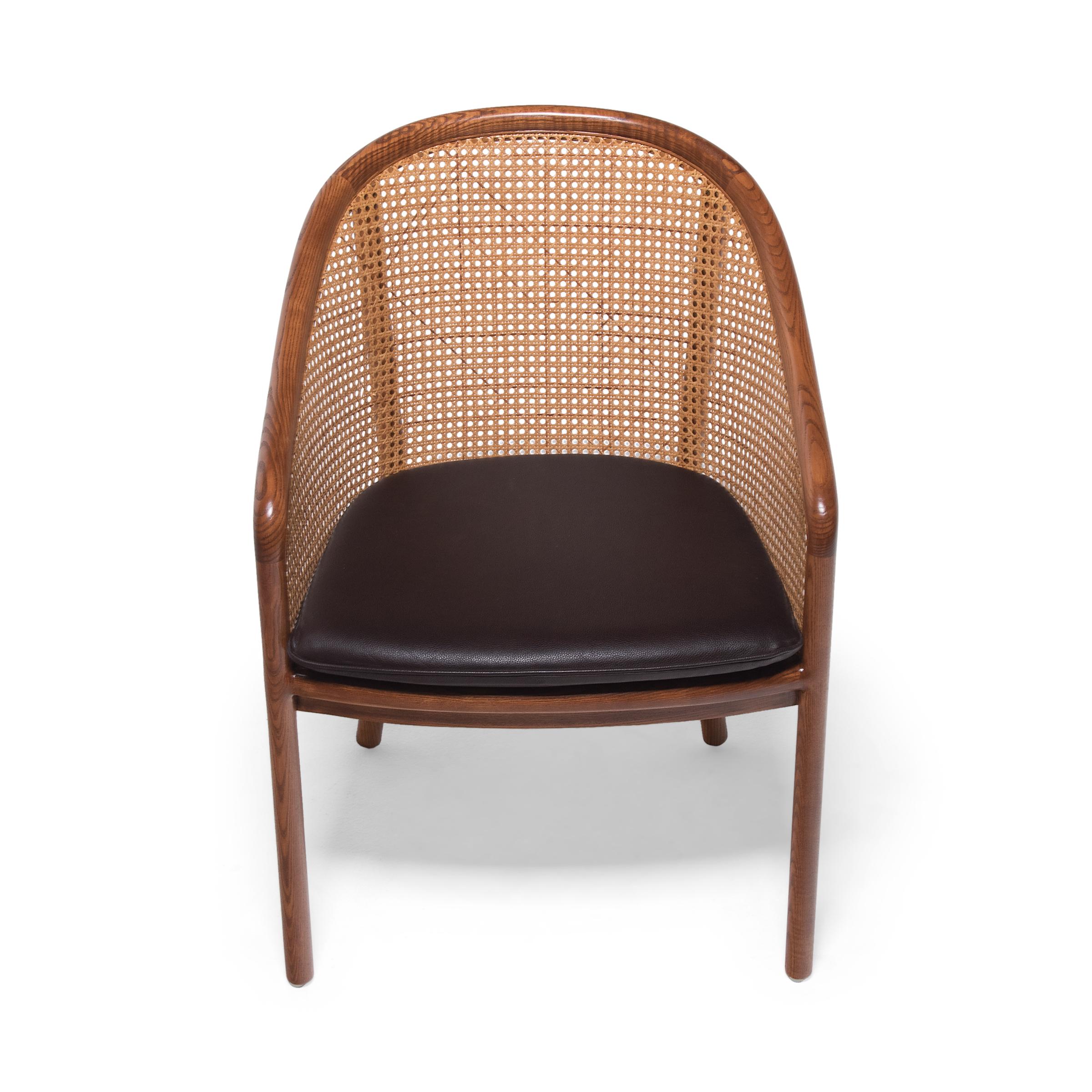 American Ward Bennett Cane Landmark Lounge Chair