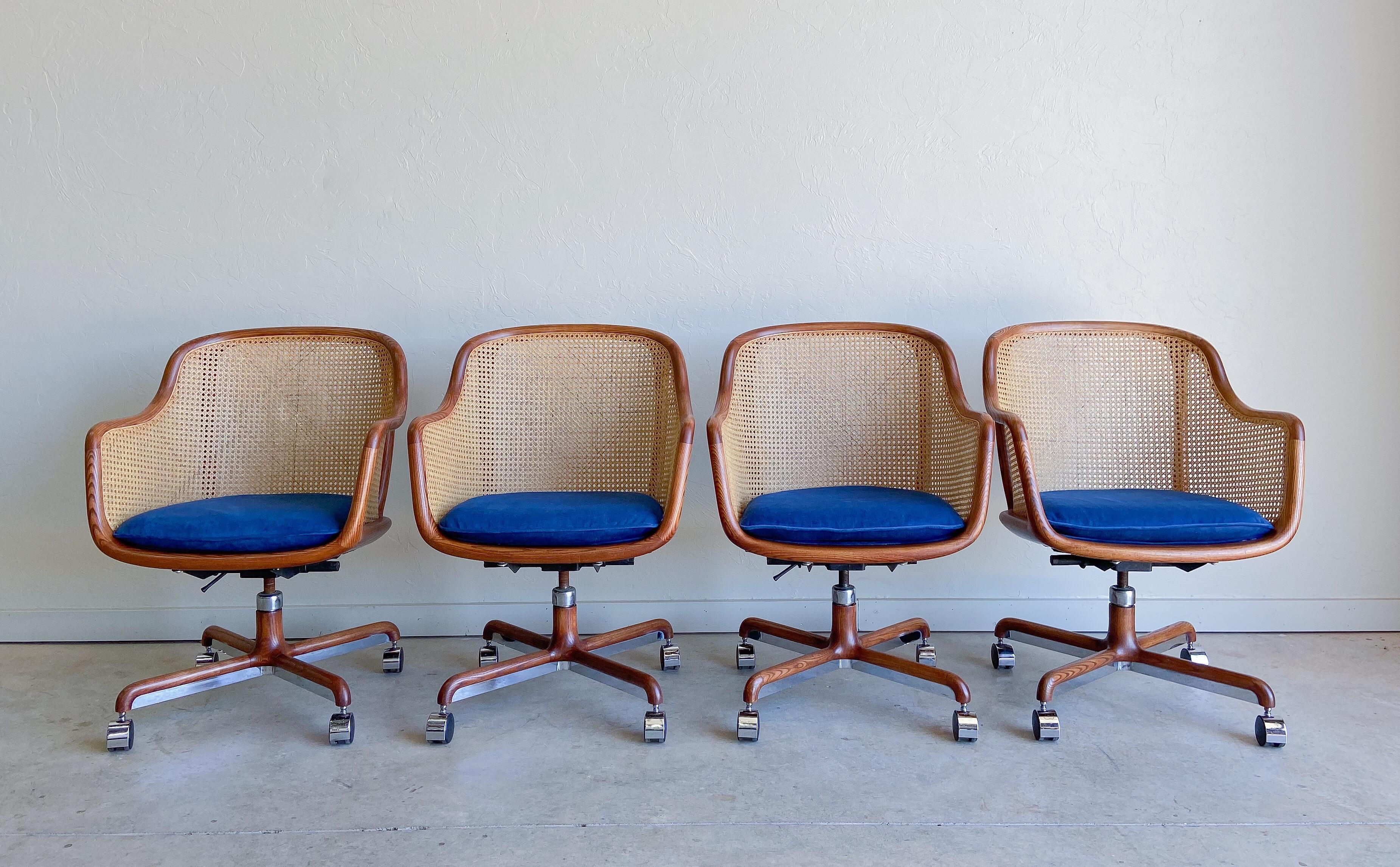 Mid-Century Modern Ward Bennett Caned Desk Chair for Brickel Associates