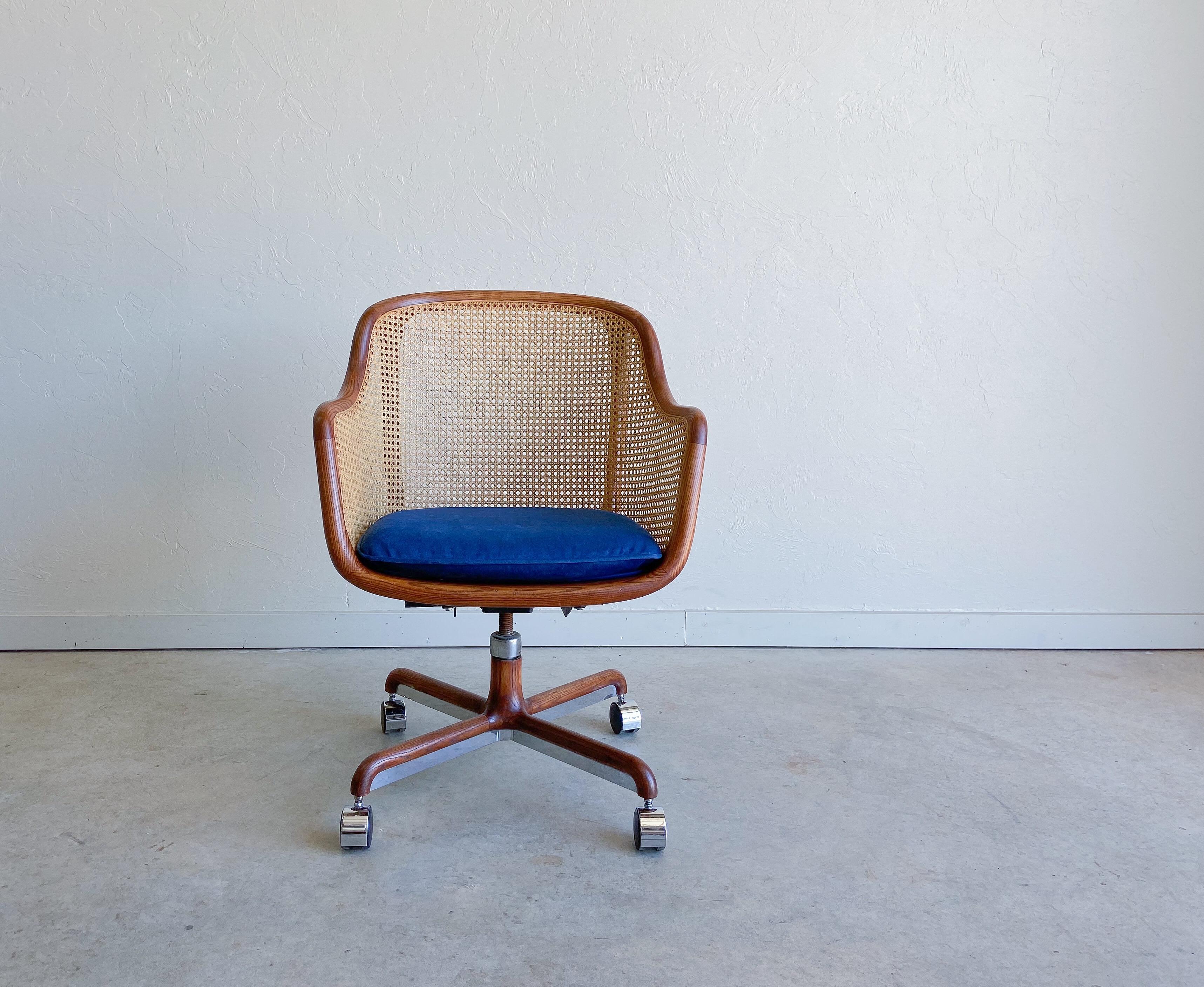 Mid-20th Century Ward Bennett Caned Desk Chair for Brickel Associates