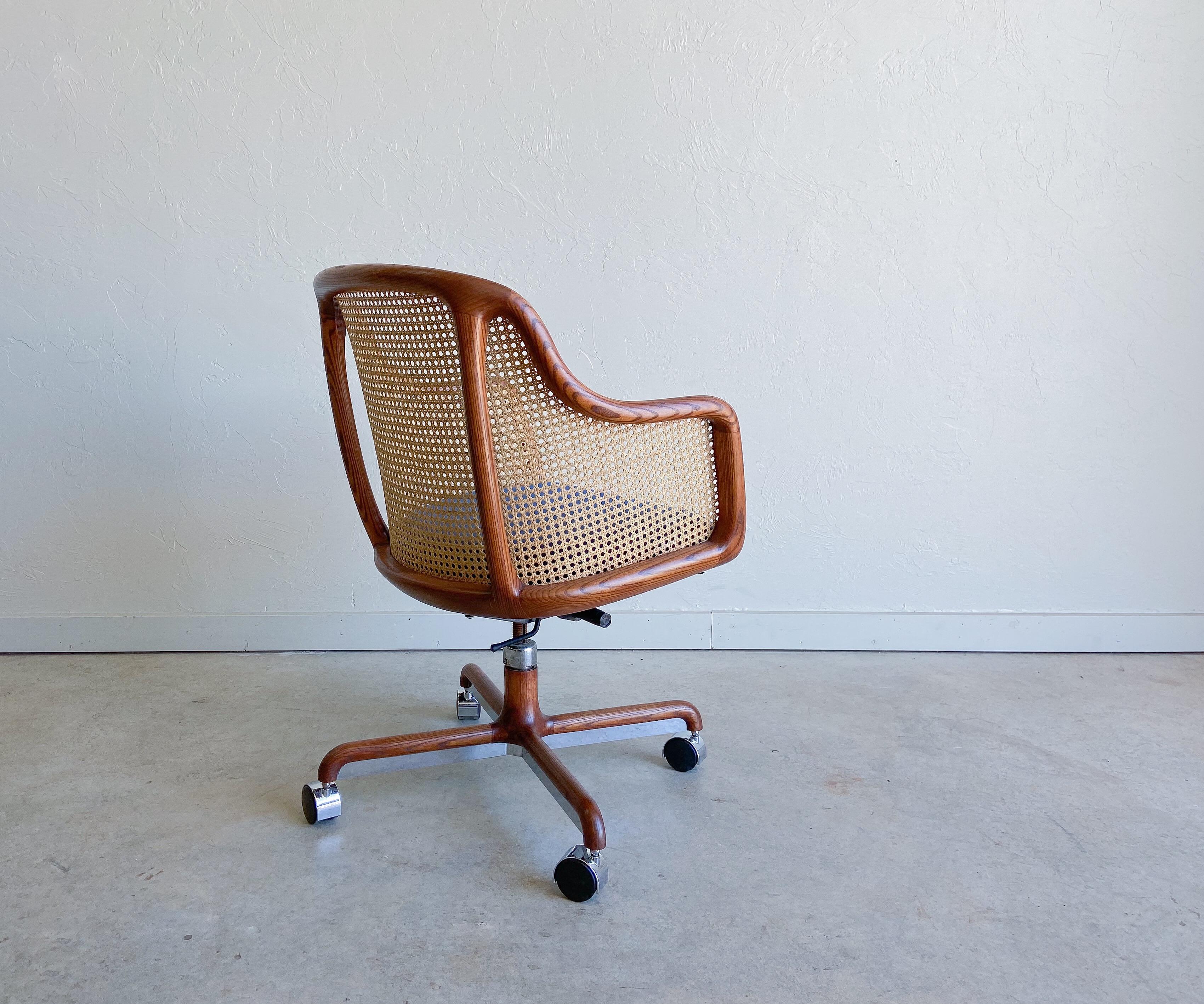 Ward Bennett Caned Desk Chair for Brickel Associates 2