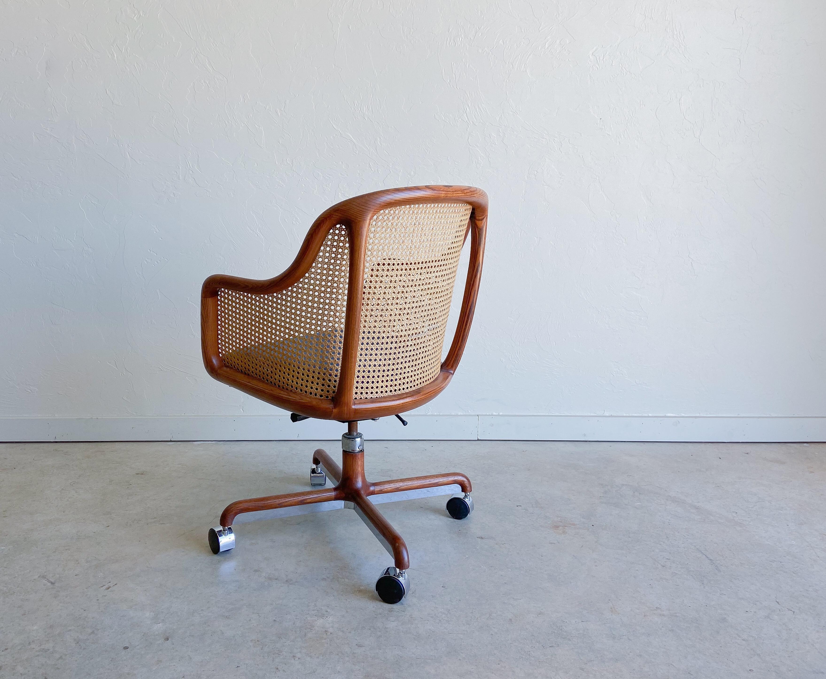 Ward Bennett Caned Desk Chair for Brickel Associates 3