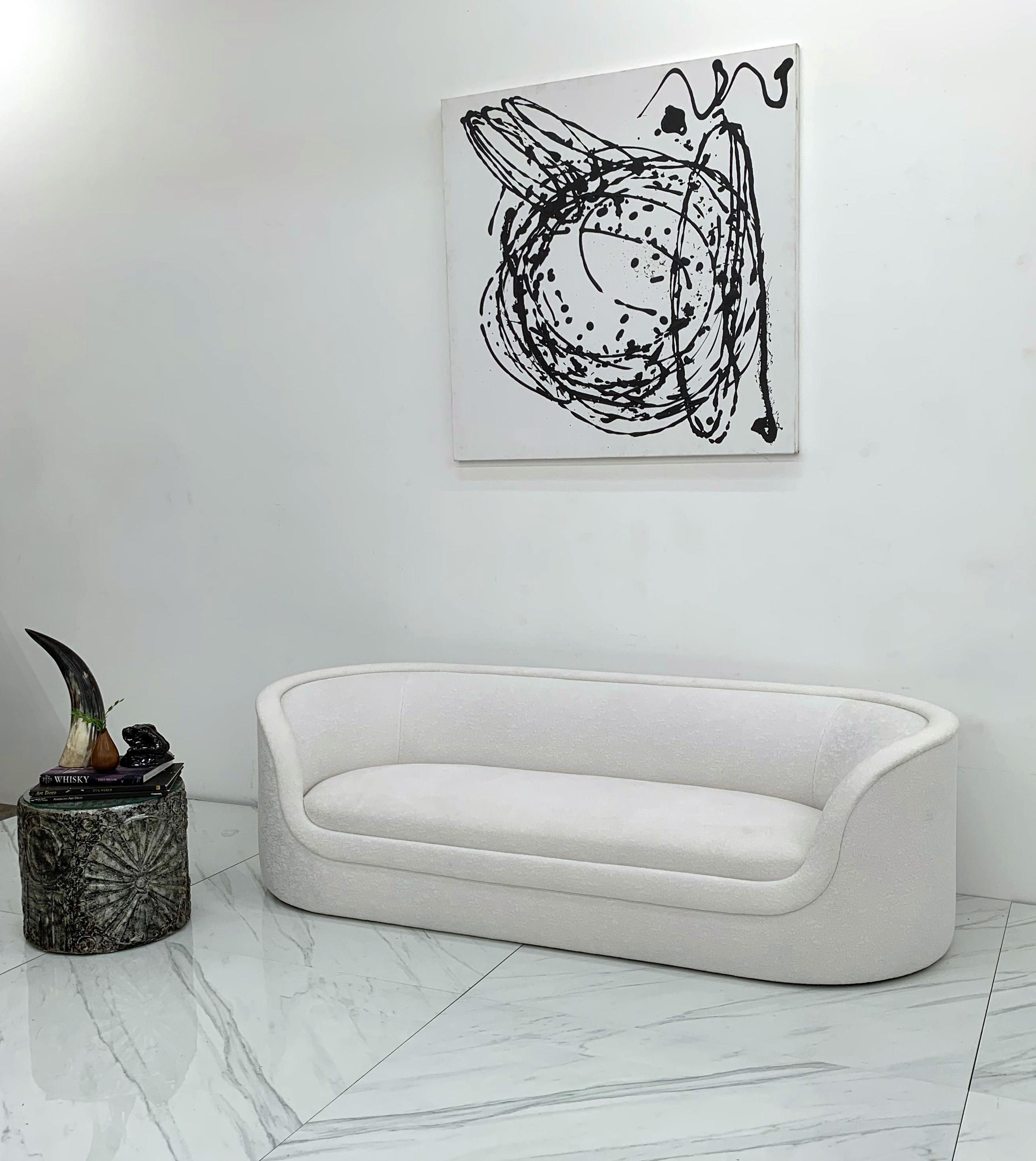 Post-Modern Ward Bennett Cartouche Sofa for Brickel Associates, 1980