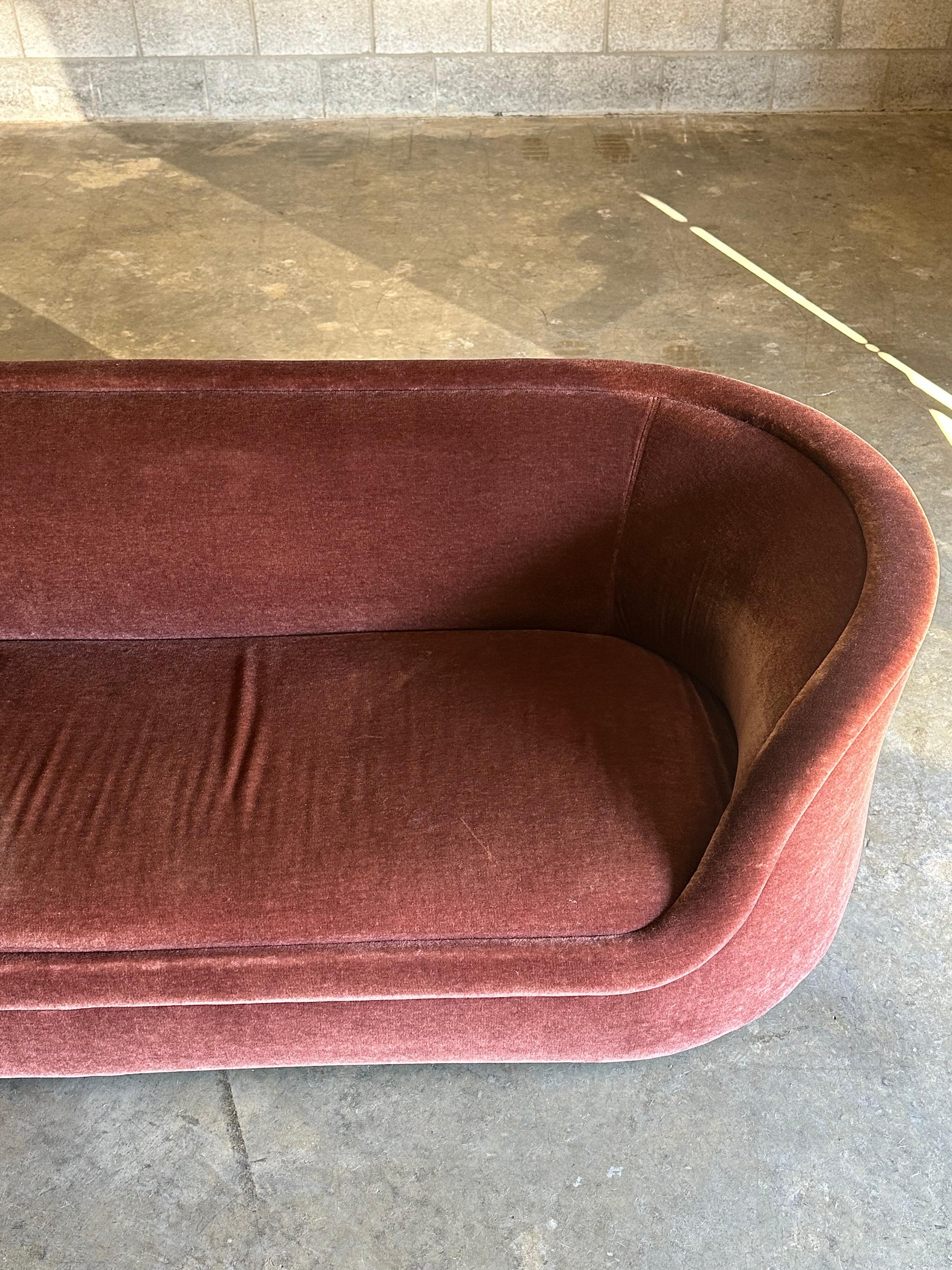 Late 20th Century Ward Bennett Cartouche Sofa for Brickel Associates