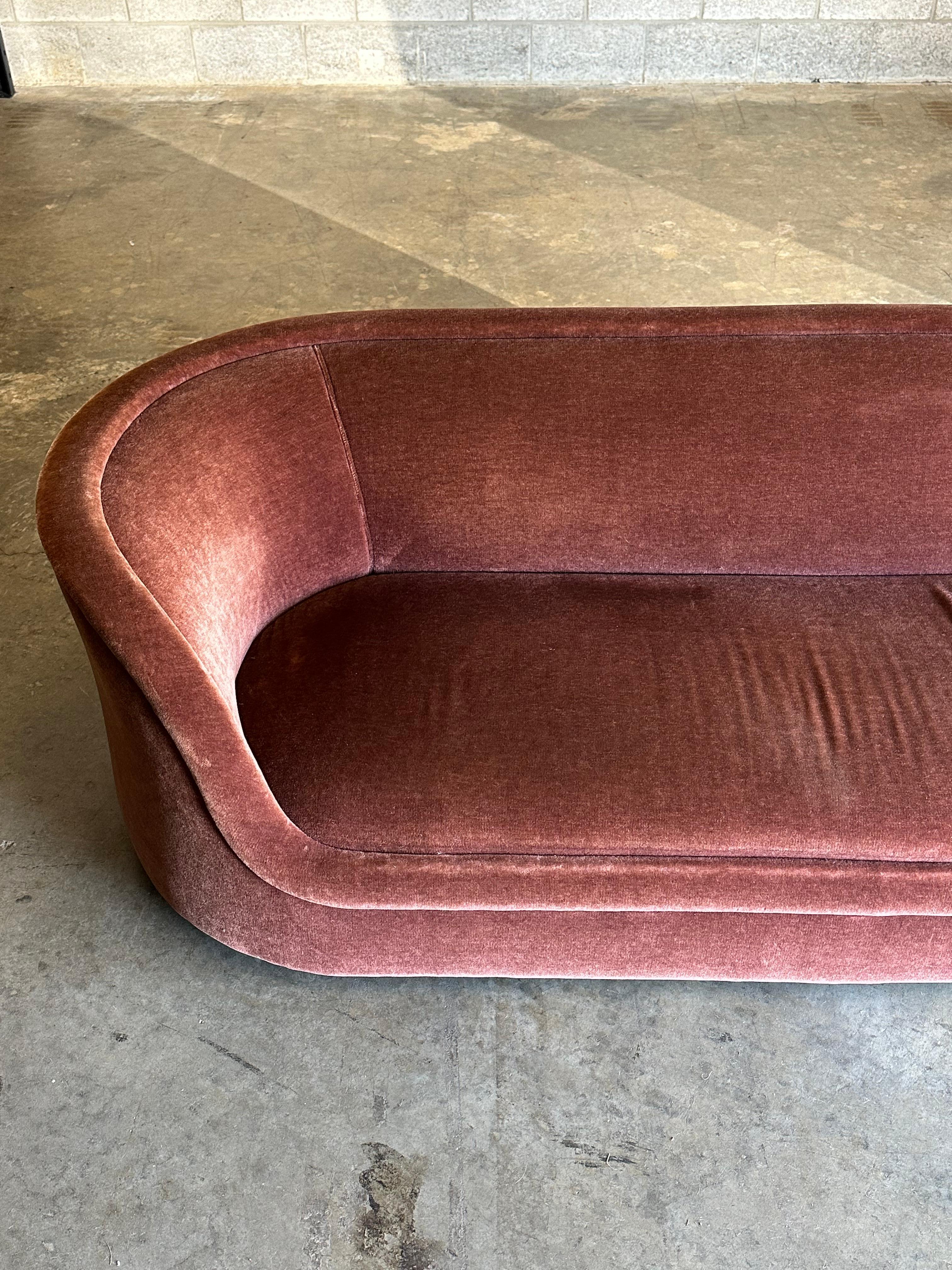 Upholstery Ward Bennett Cartouche Sofa for Brickel Associates