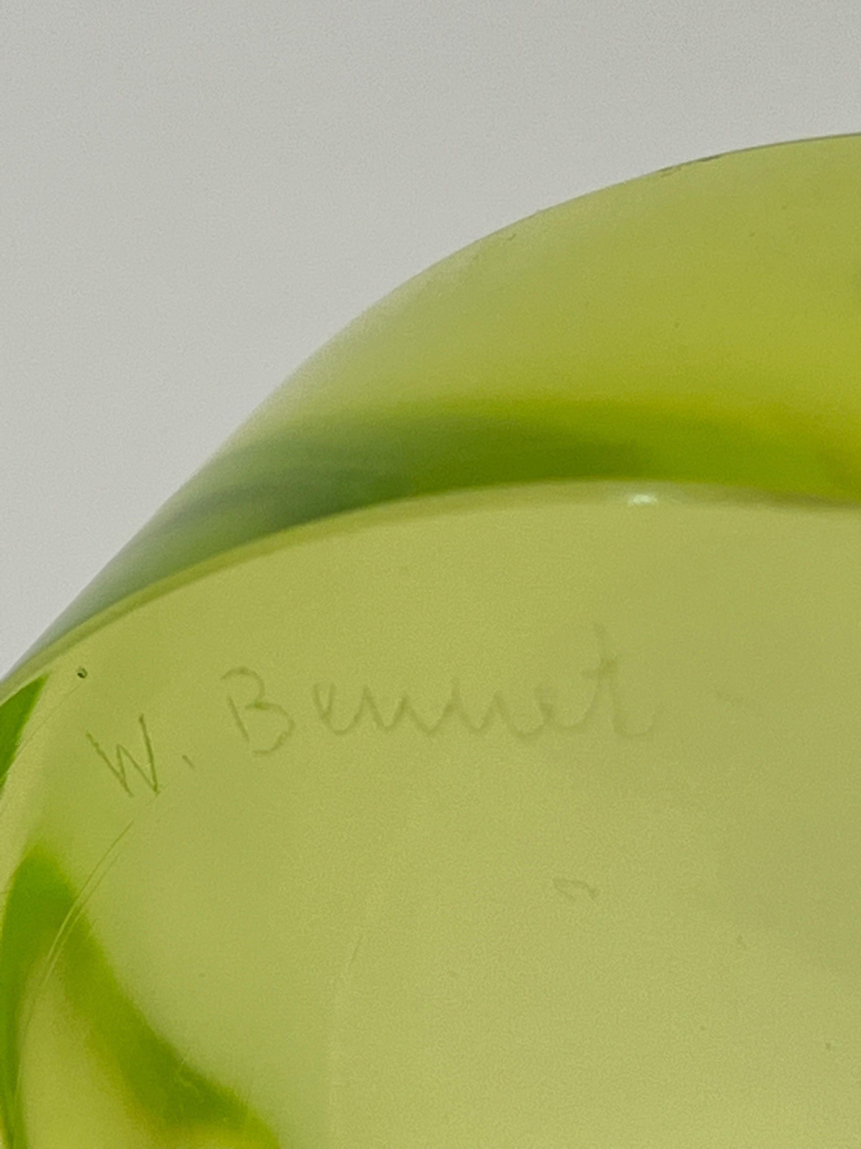 Mid-20th Century Ward Bennett Concave Glass Vide-Poche for Salviati, C1964