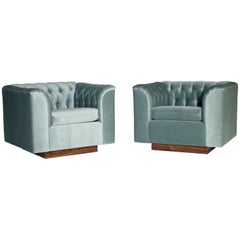 Ward Bennett Cube Club Chairs
