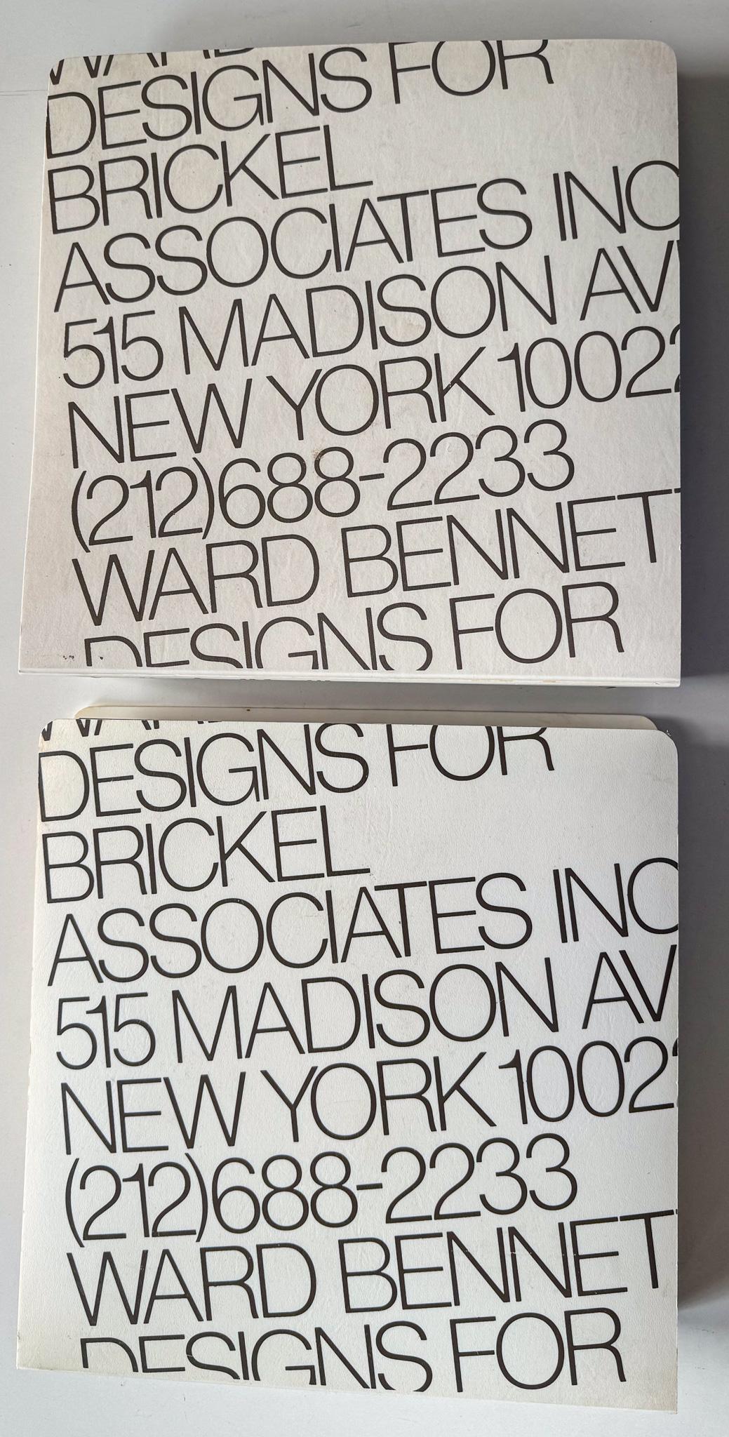 American Ward Bennett Designs for Brickel Associates (2 Volumes) For Sale