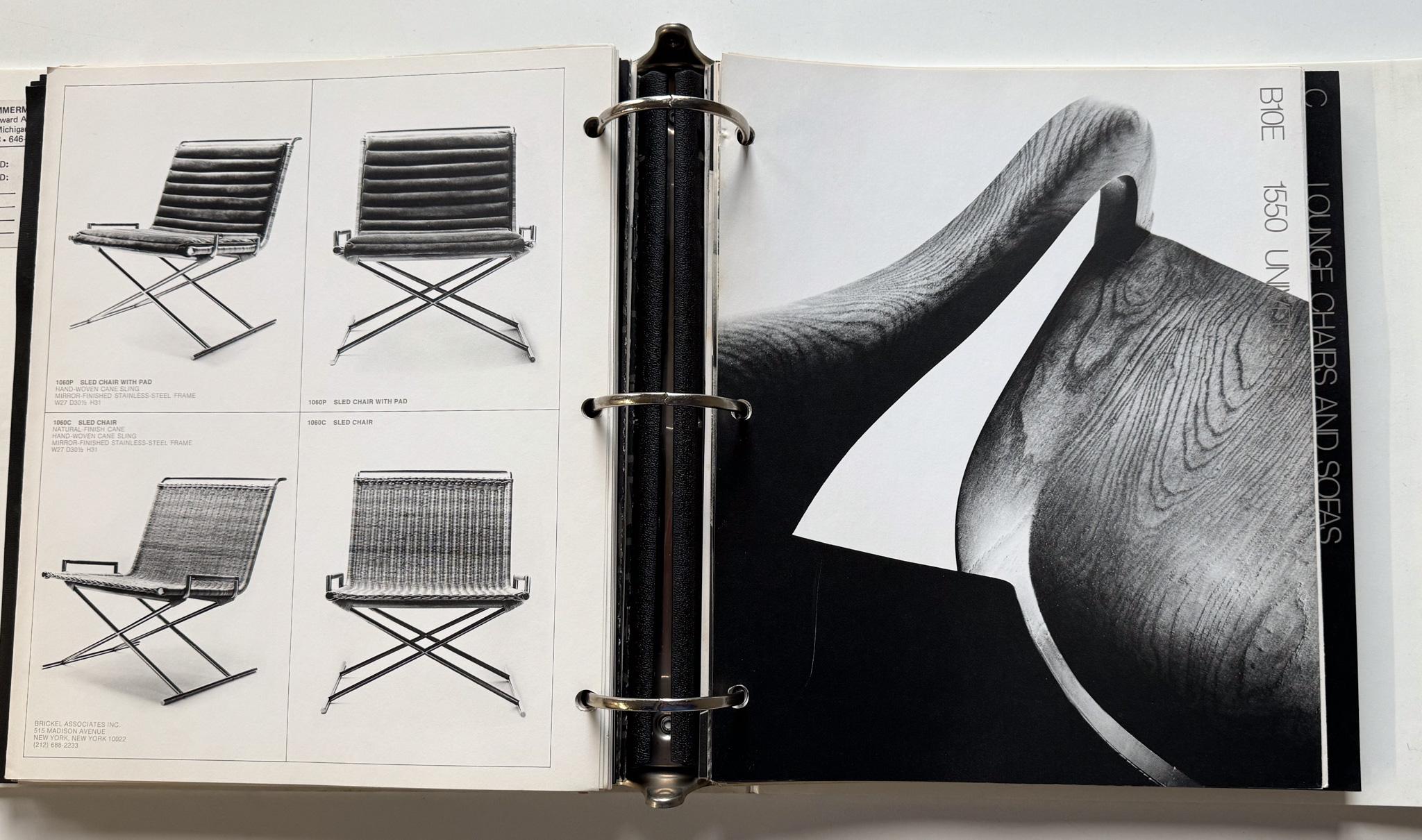 Fin du 20e siècle Ward Bennett Designs pour Brickel Associates (2 volumes) en vente