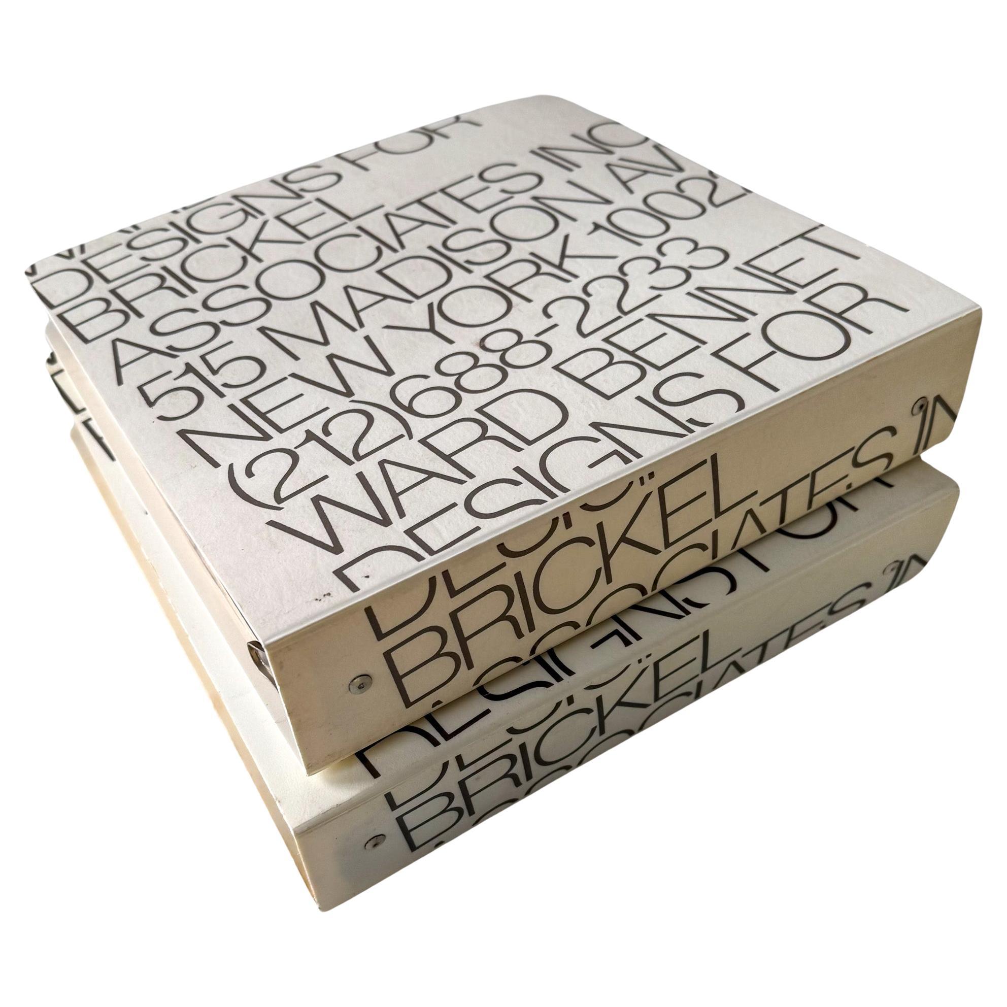 Ward Bennett Designs for Brickel Associates (2 Volumes) For Sale