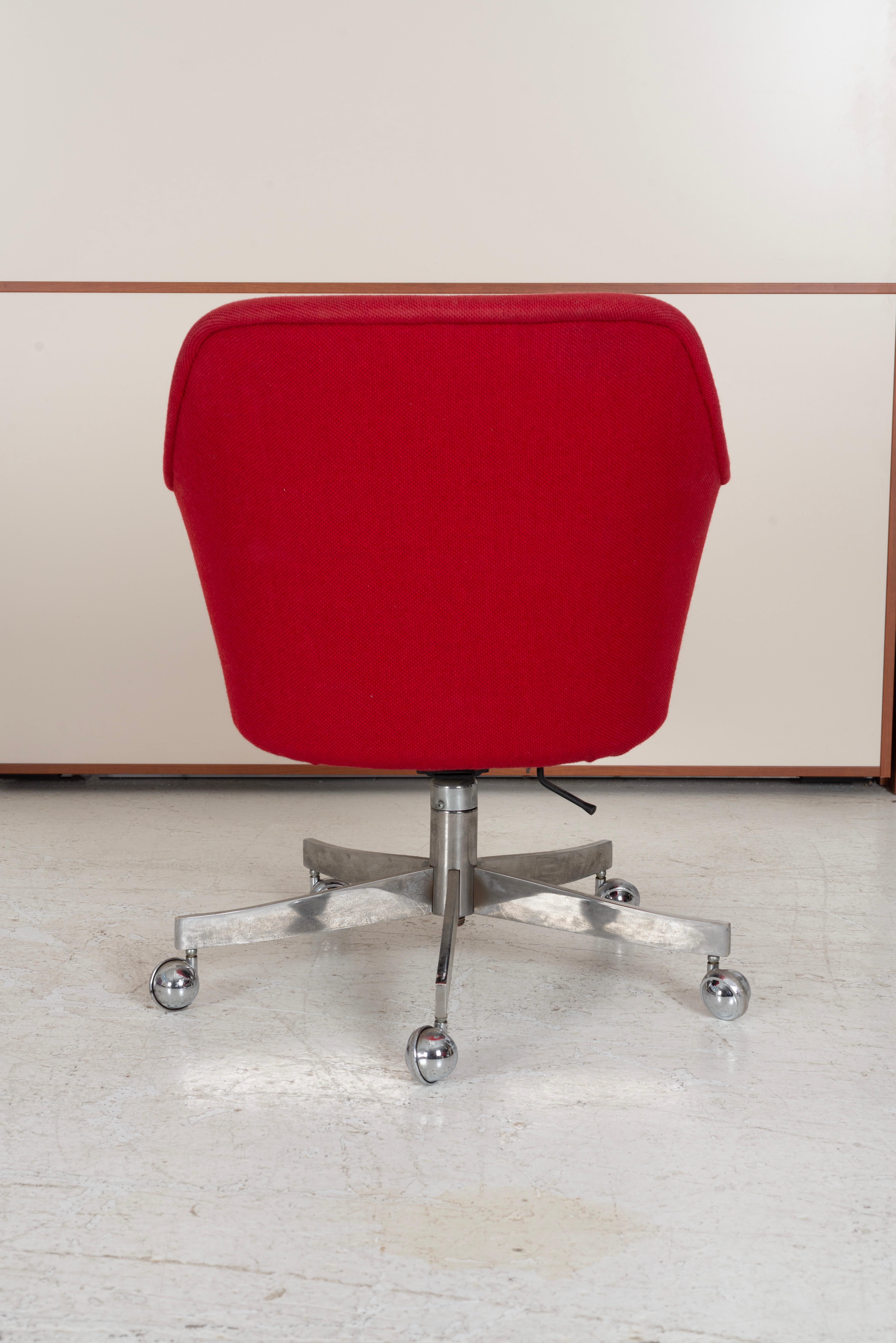 Acier inoxydable Chaise de bureau Ward Bennett pour Brickell Associates en vente