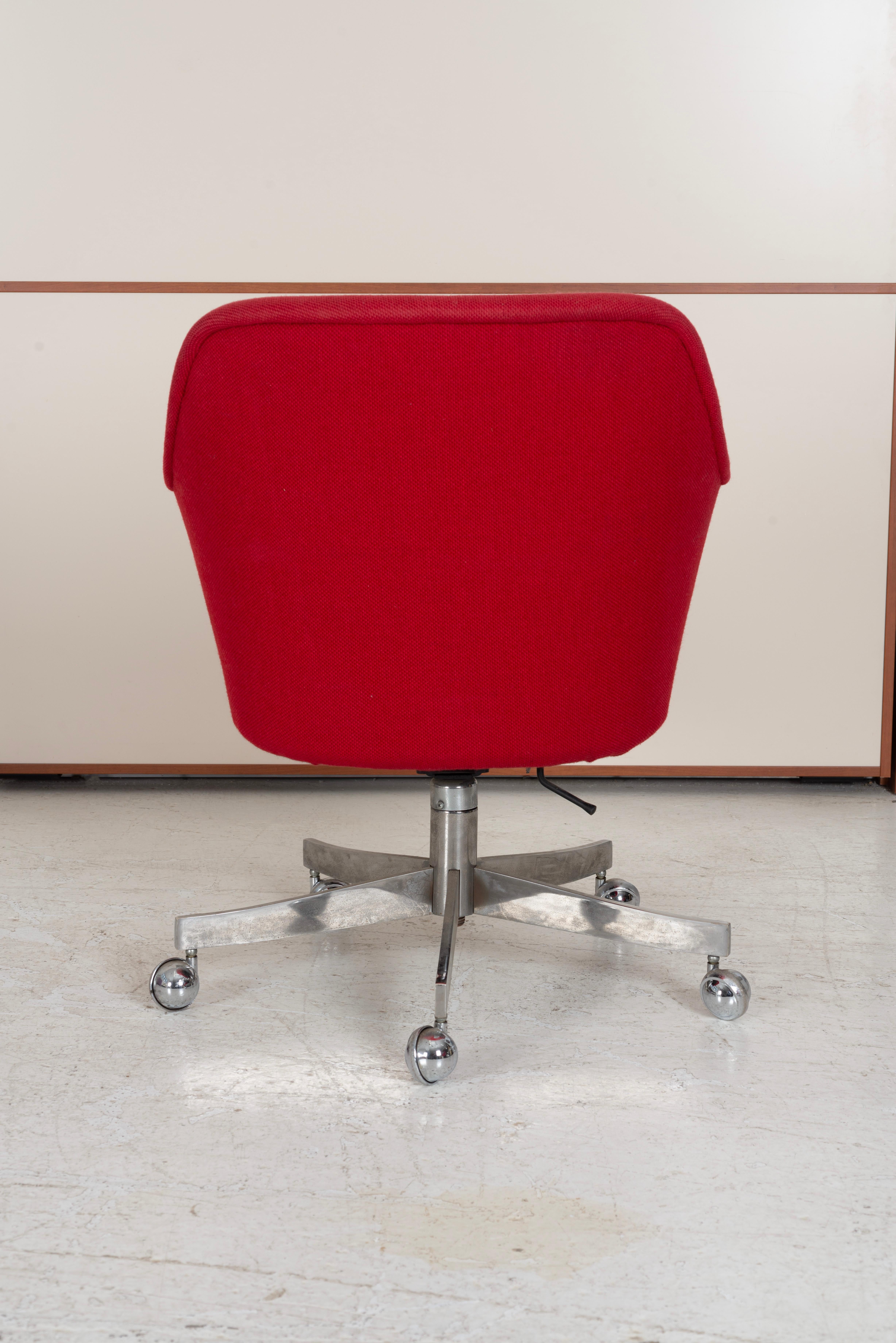 Stainless Steel Ward Bennett Desk Chair for Brickell Associates