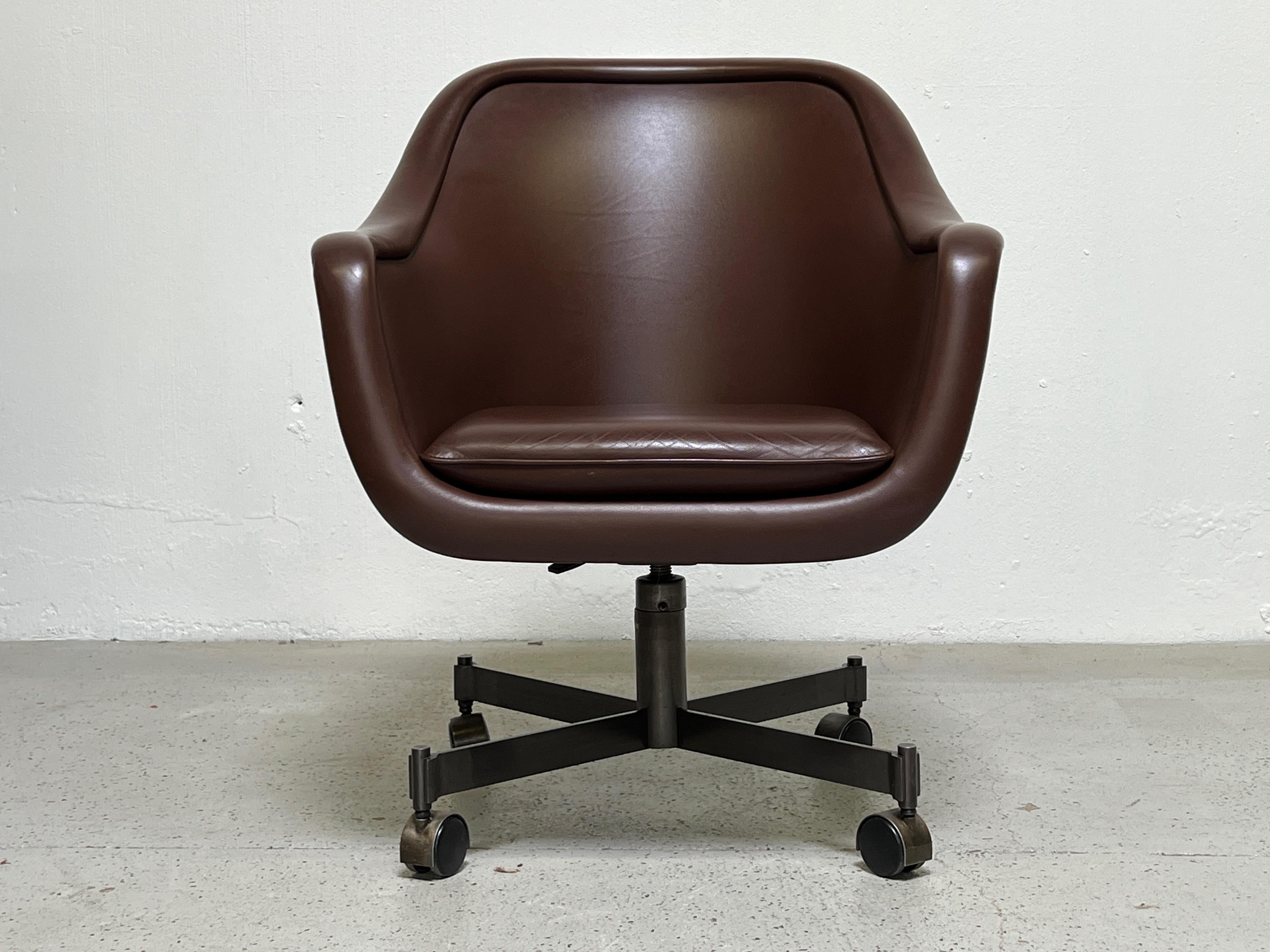 bennett upholstered swivel barrel chair