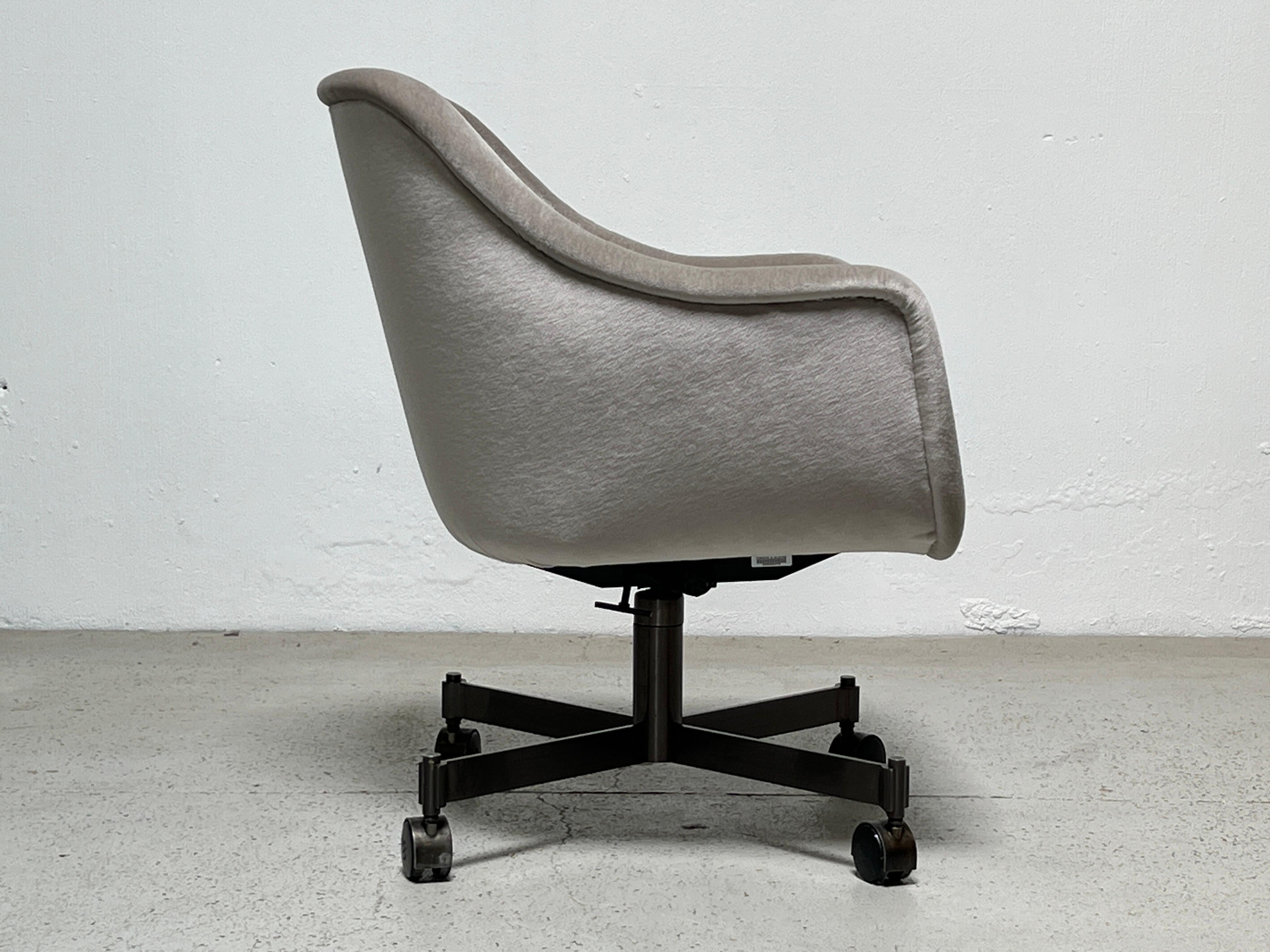 Late 20th Century Ward Bennett Desk Chair in Mohair