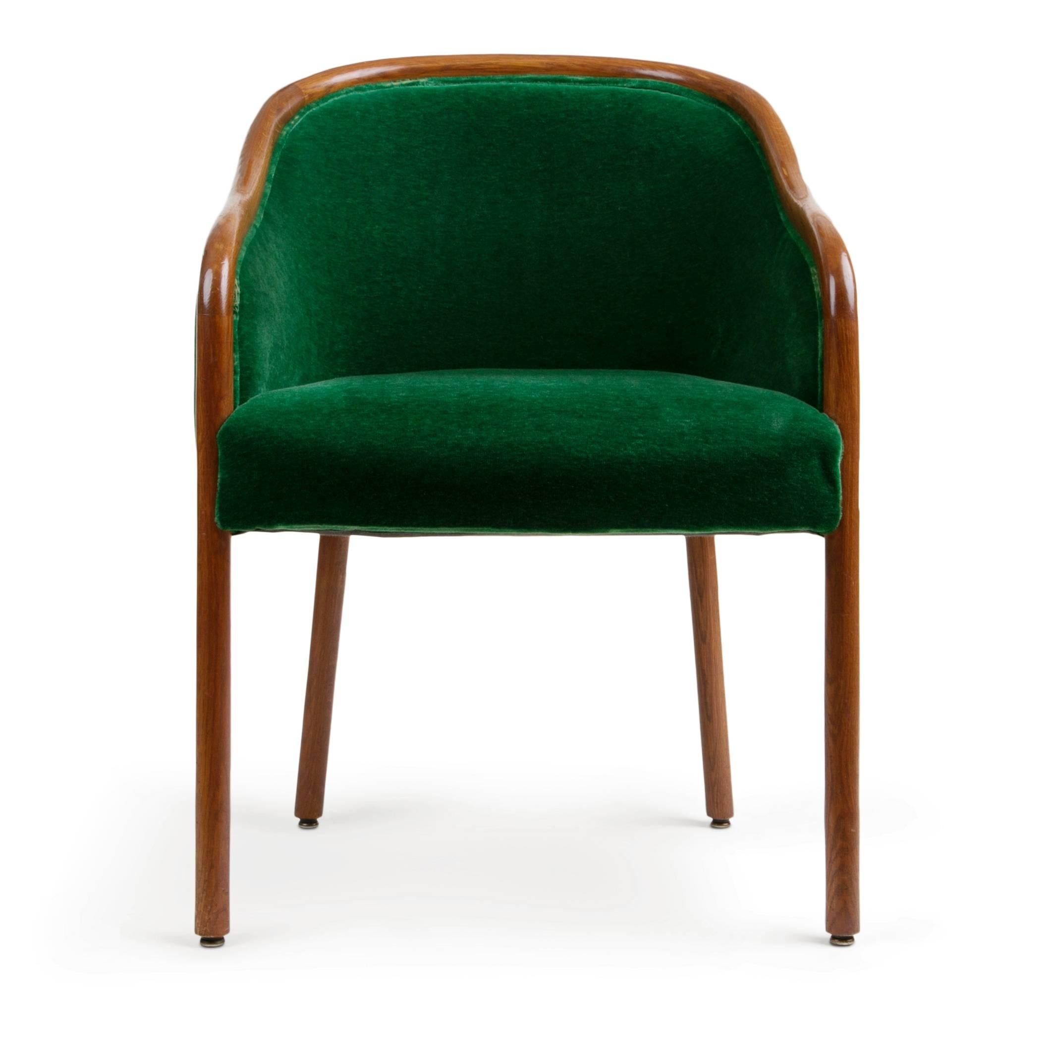 Mid-Century Modern Ward Bennett for Brickell Associates Armchairs, Set of Ten, circa 1970