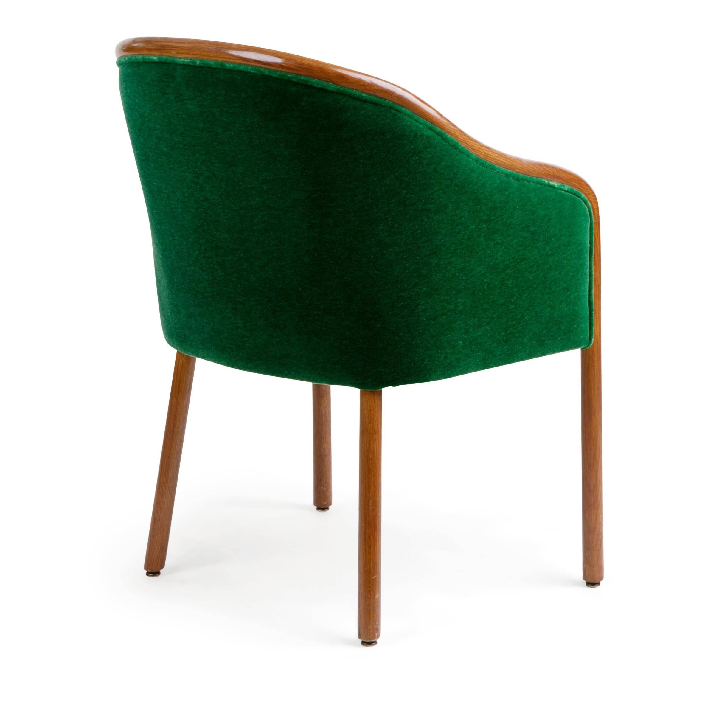 Late 20th Century Ward Bennett for Brickell Associates Armchairs, Set of Ten, circa 1970