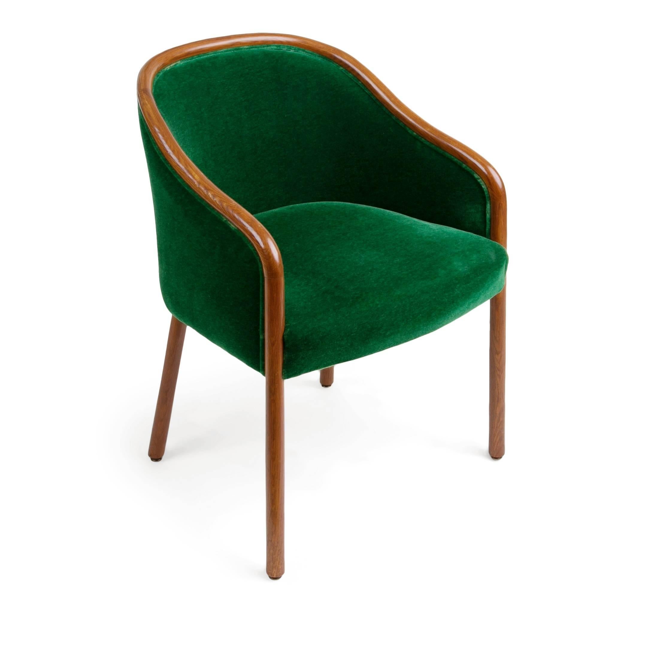 Velvet Ward Bennett for Brickell Associates Armchairs, Set of Ten, circa 1970