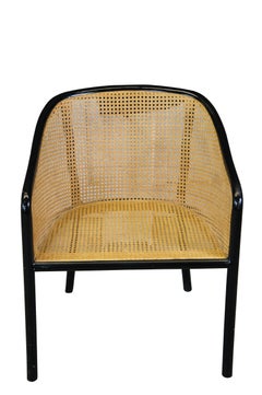 Ward Bennett For Brickel Associates Ebonized Ash & Cane "Landmark" Lounge Chair