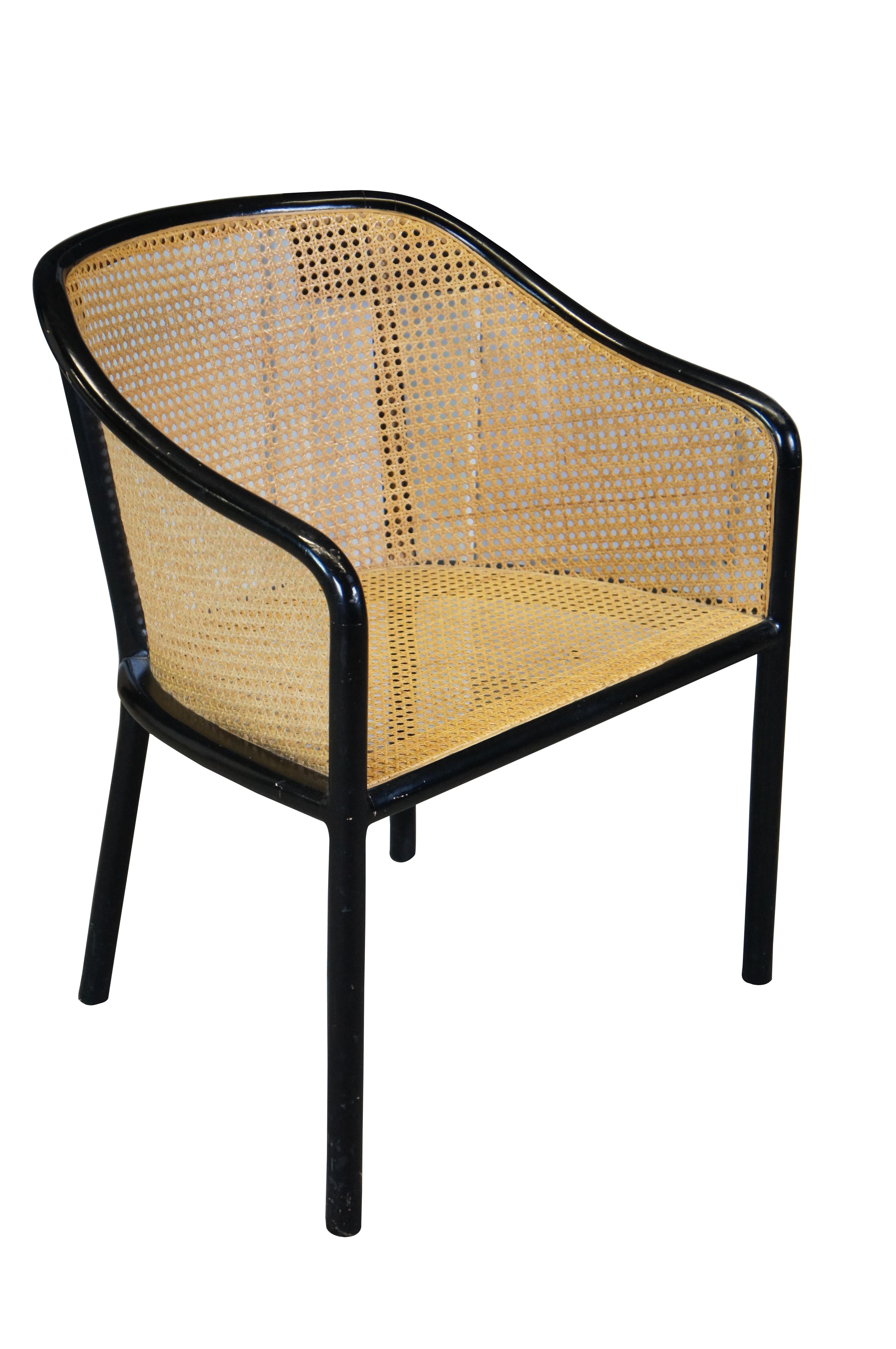 Mid-Century Modern Ward Bennett For Brickel Associates Ebonized Ash & Cane 